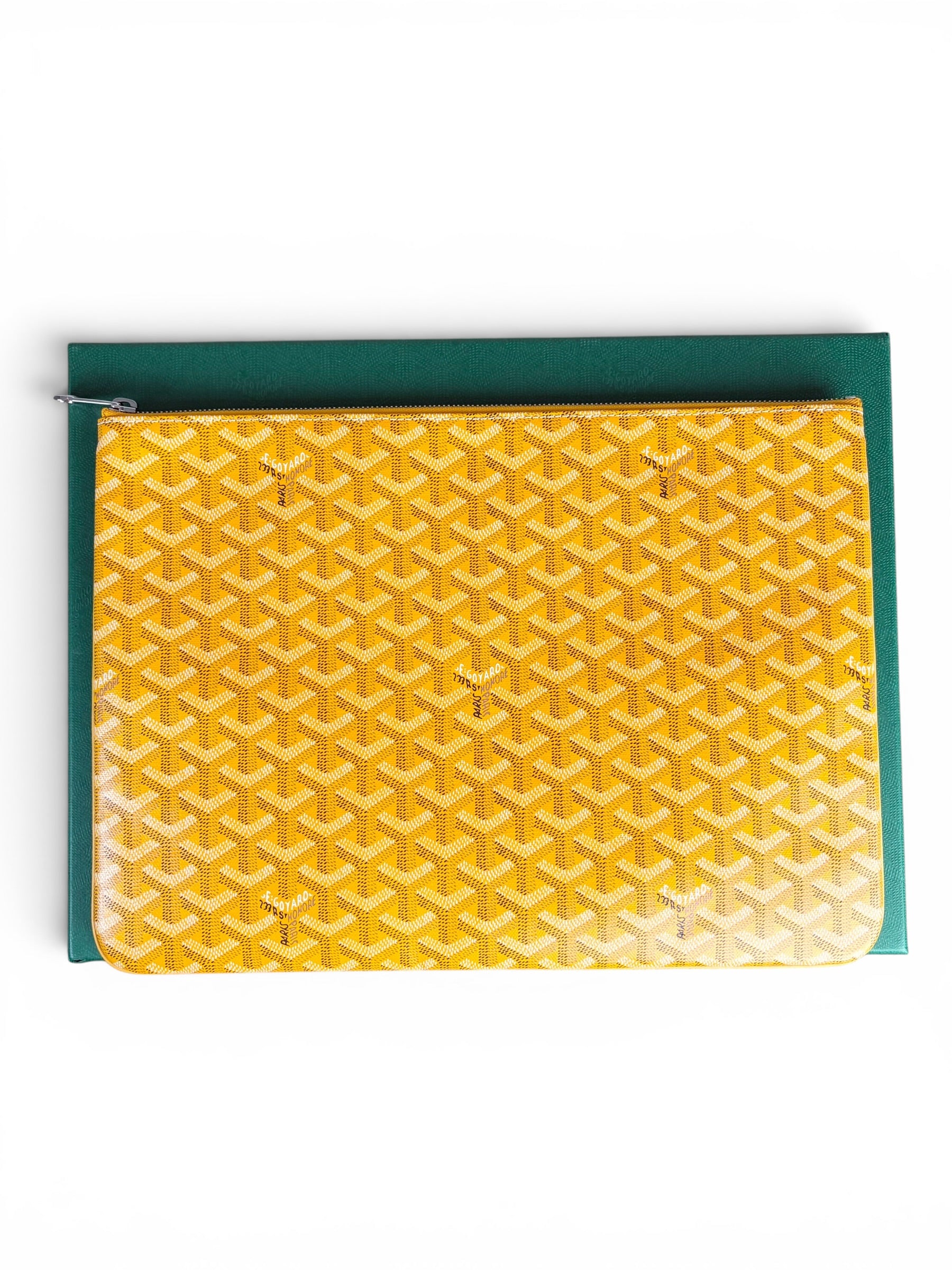 Goyard Yellow Canvas Senat GM