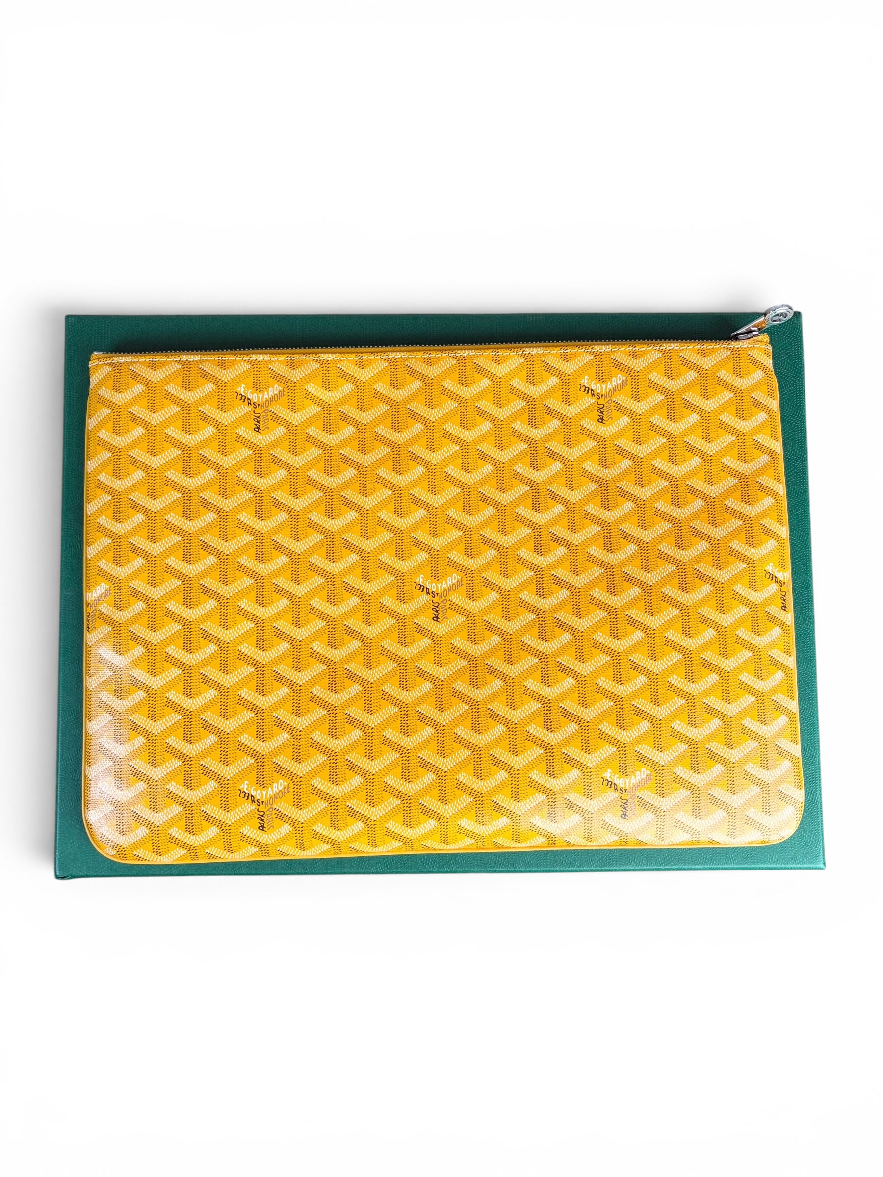 Goyard Yellow Canvas Senat GM