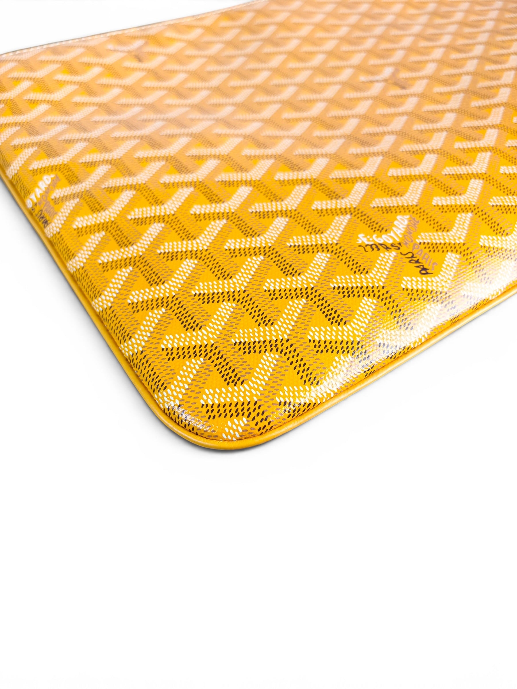 Goyard Yellow Canvas Senat GM