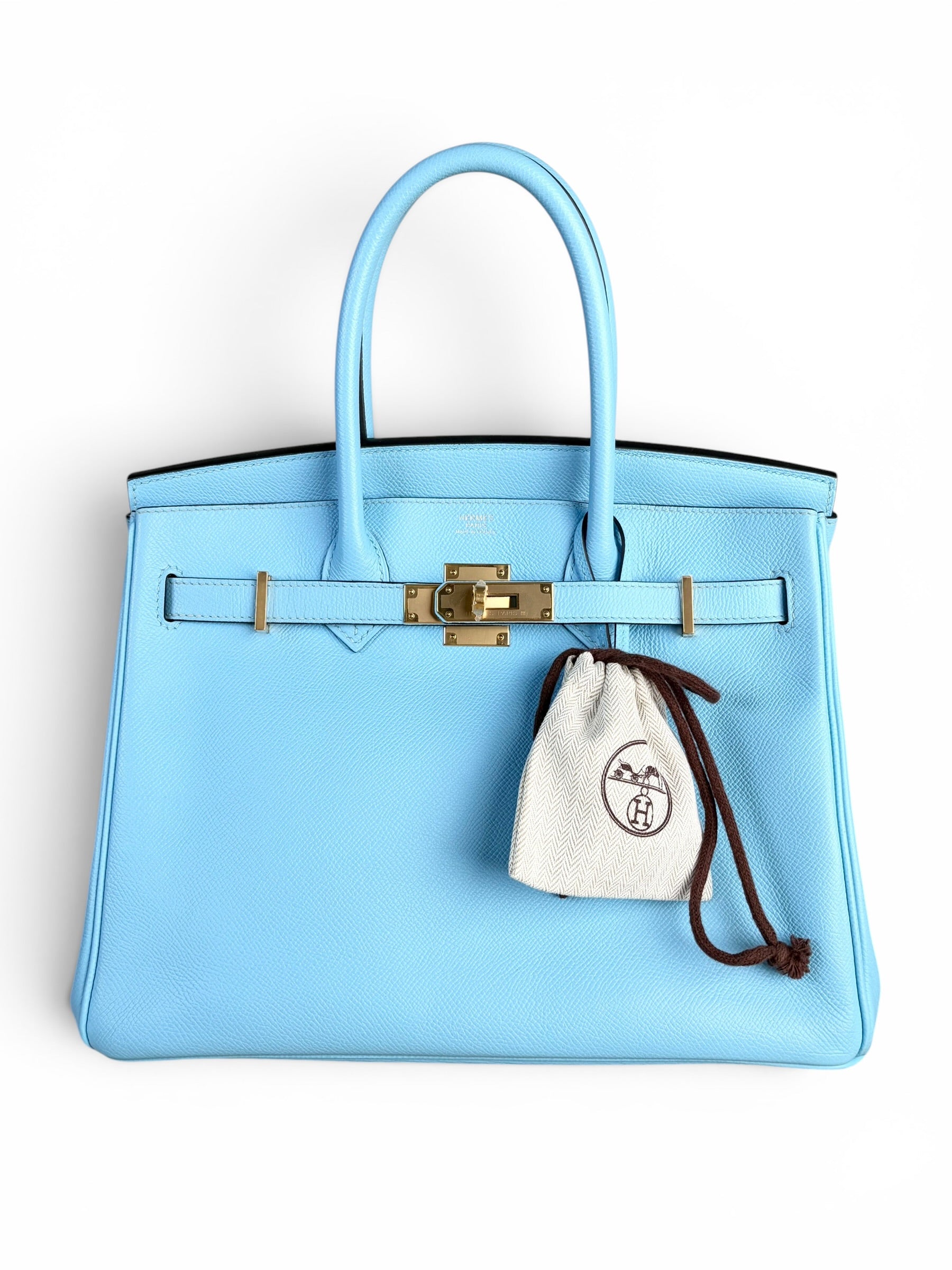 Hermes Blue Celeste Birkin 30 GHW