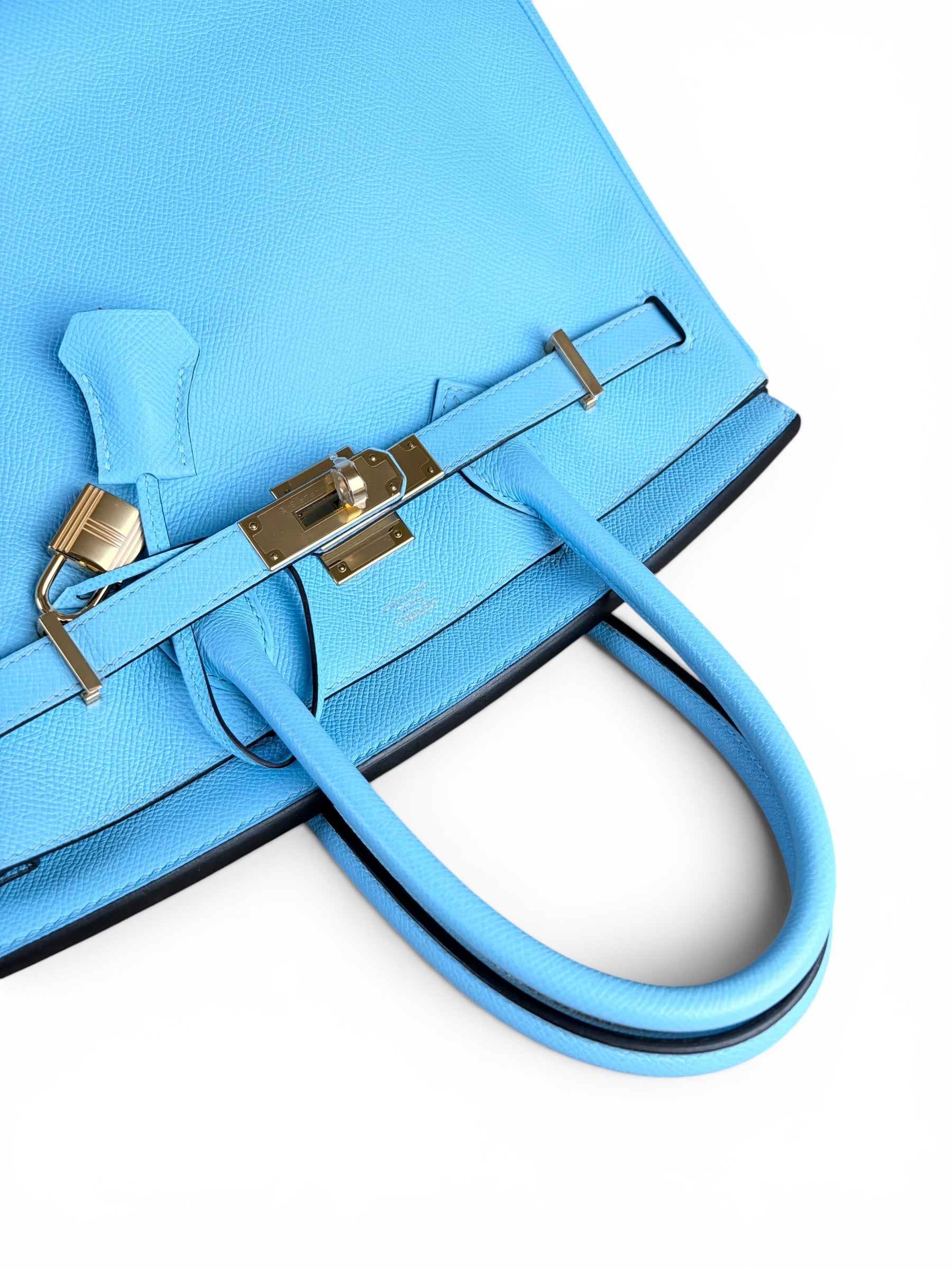 Hermes Blue Celeste Birkin 30 GHW