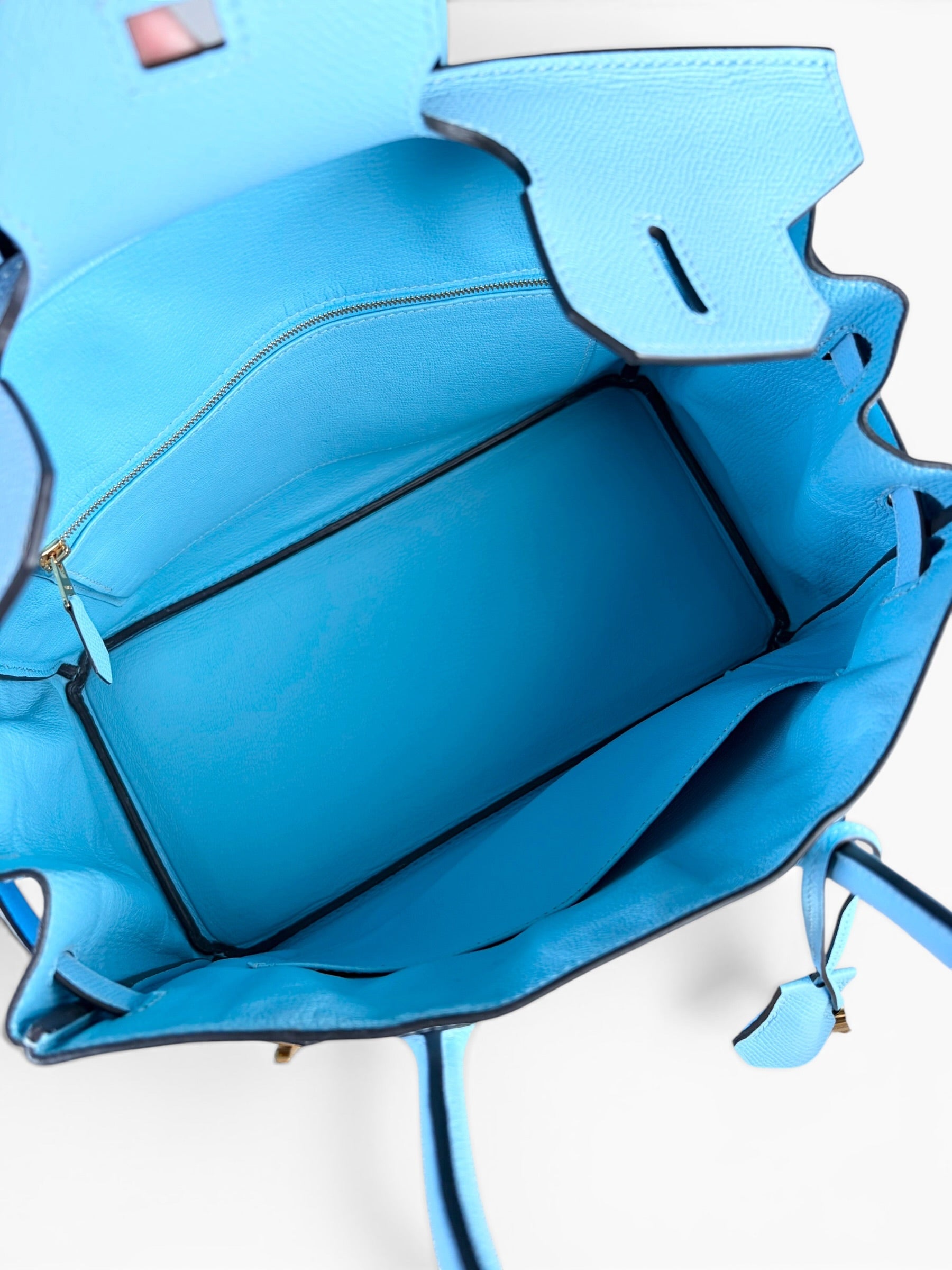 Hermes Blue Celeste Birkin 30 GHW