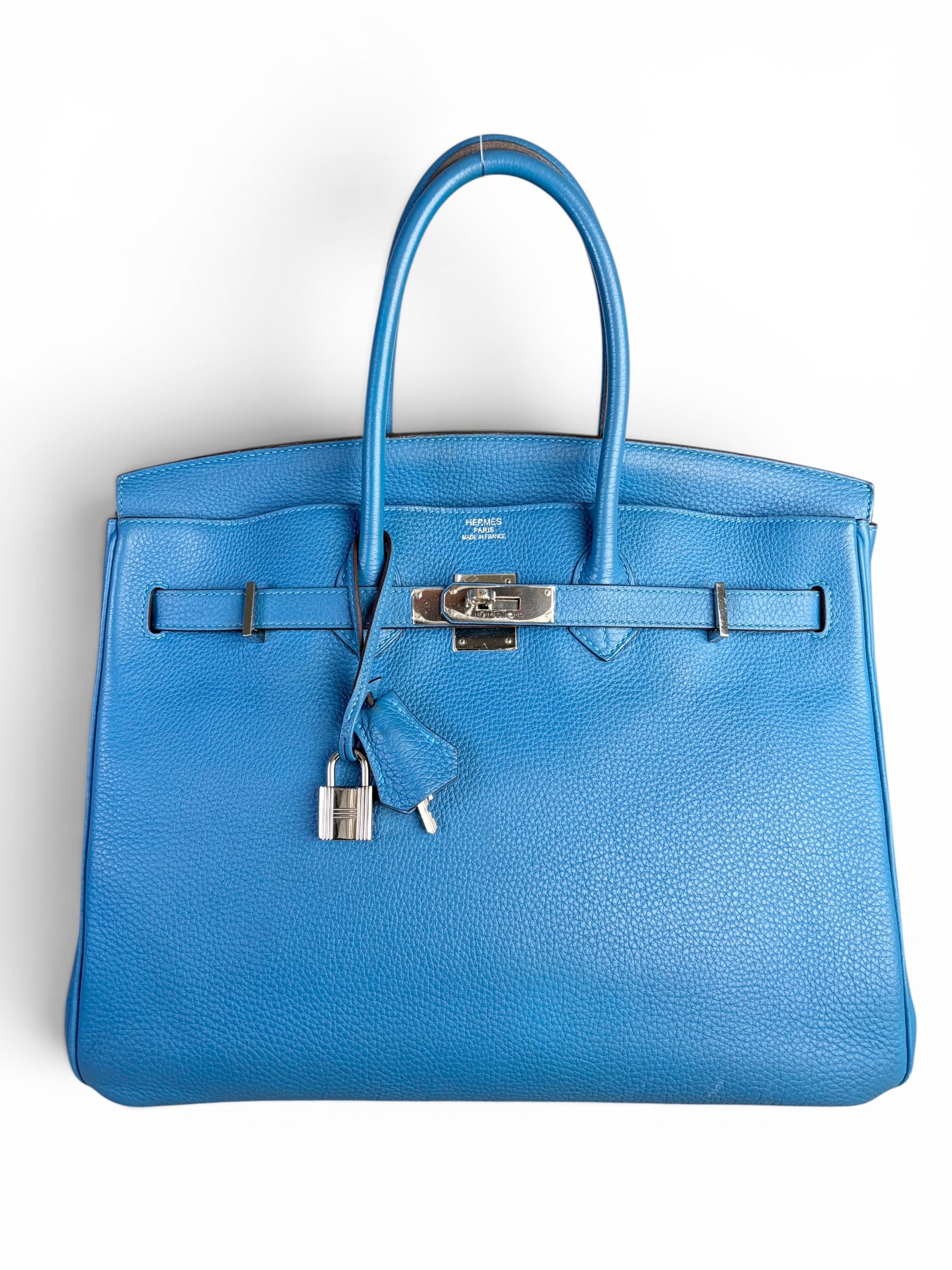 Hermes Bleu Zellige Togo Birkin 35