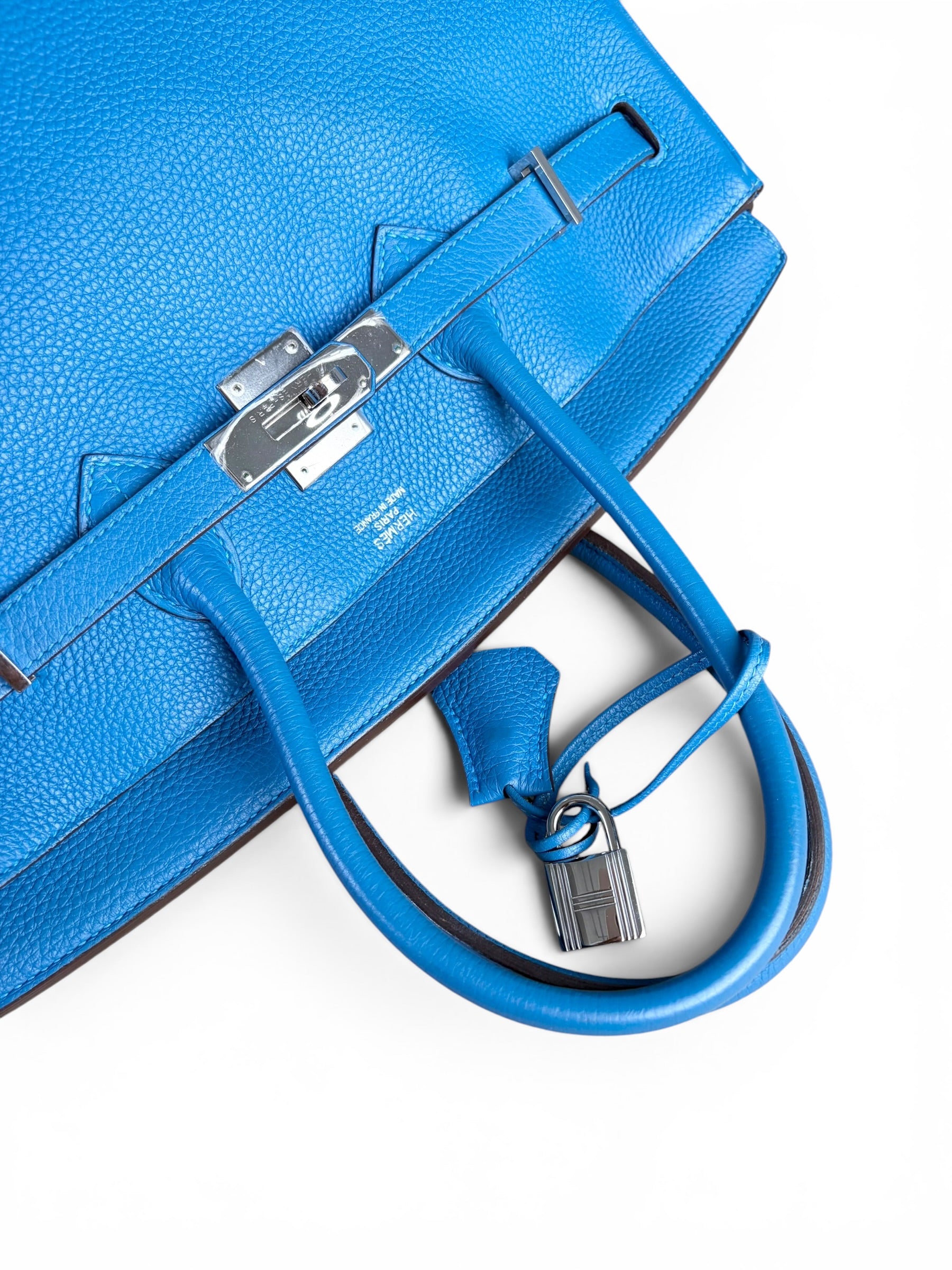 Hermes Bleu Zellige Togo Birkin 35