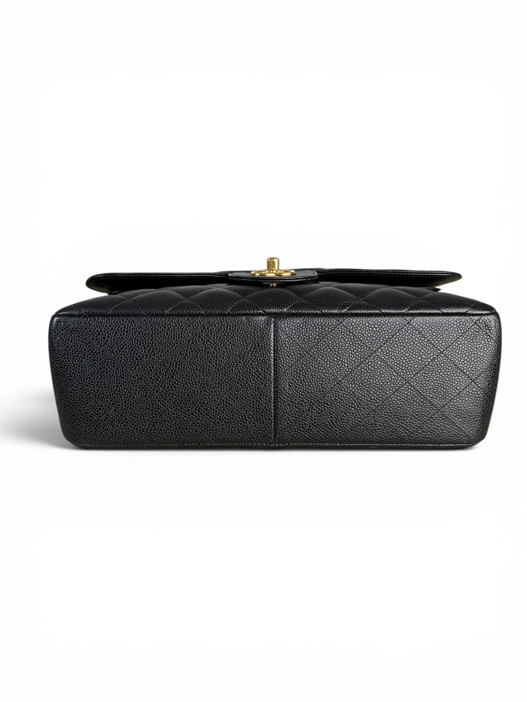 Chanel Black Caviar Jumbo Double Flap Classic