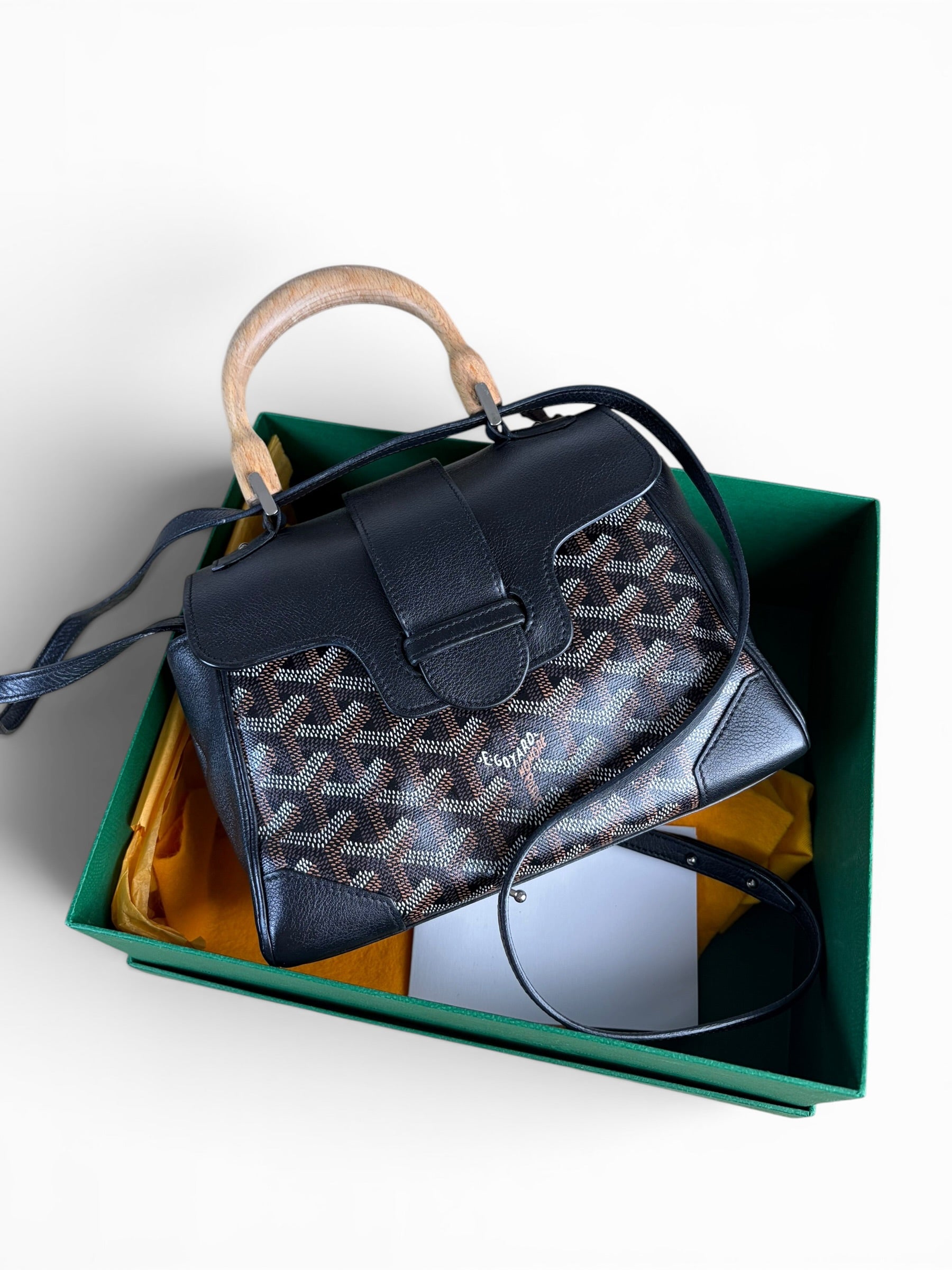 Goyard Black Saigon Souple Mini