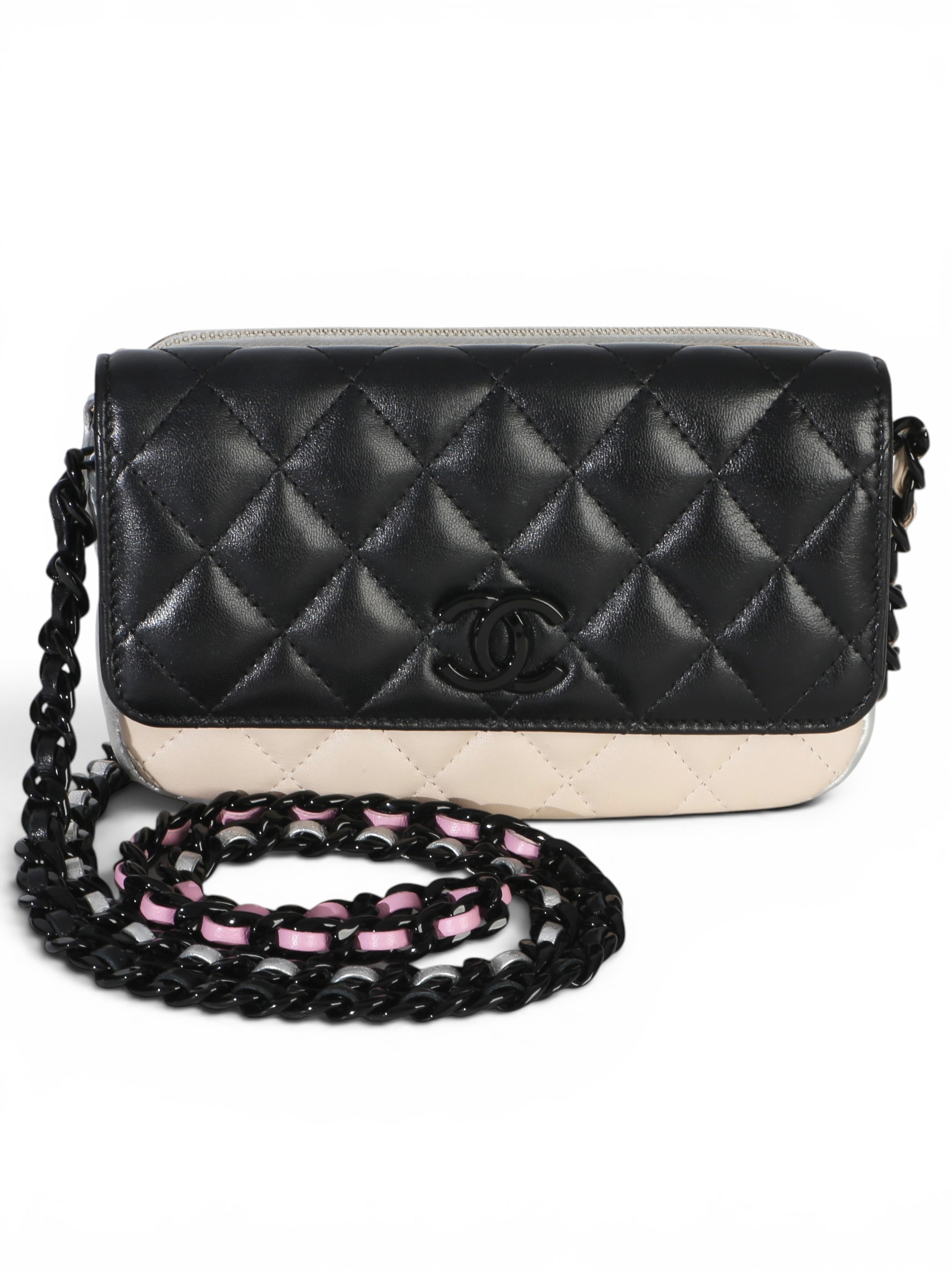 Chanel Multicolor Color Burst Clutch On A Chain