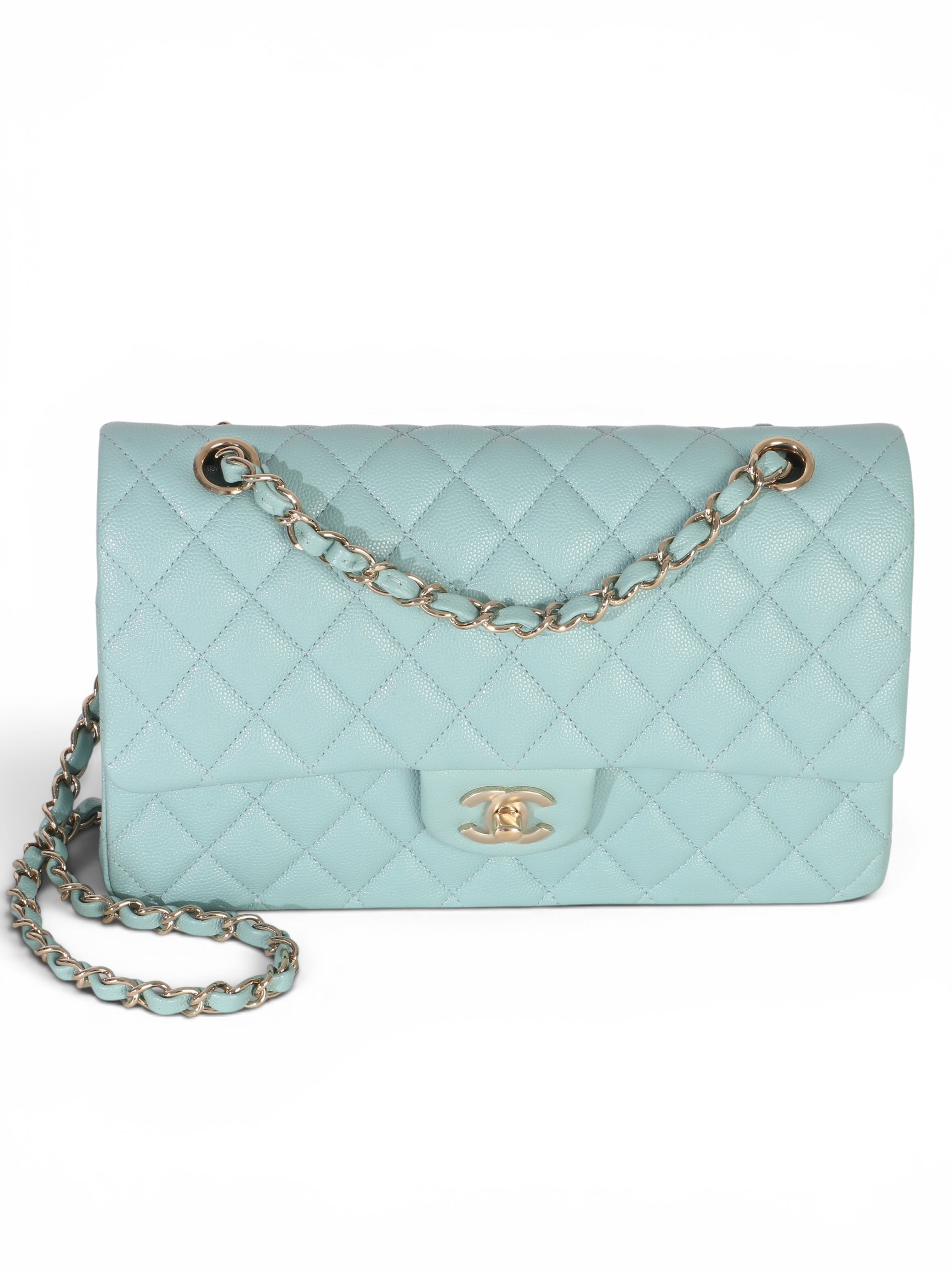 Chanel Blue Caviar Medium Classic Double Flap