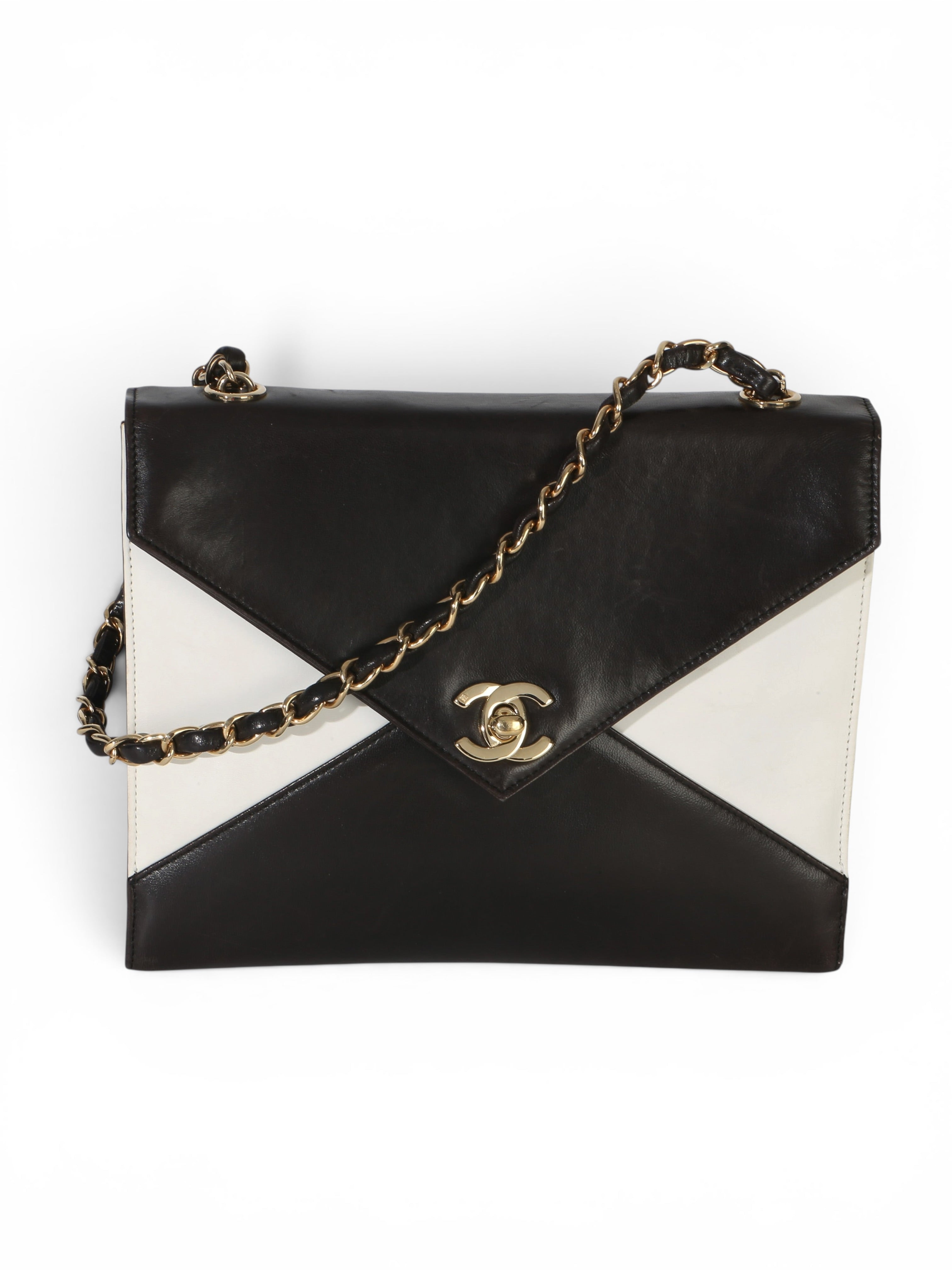 Chanel Vintage Bicolor Envelope Flap Bag
