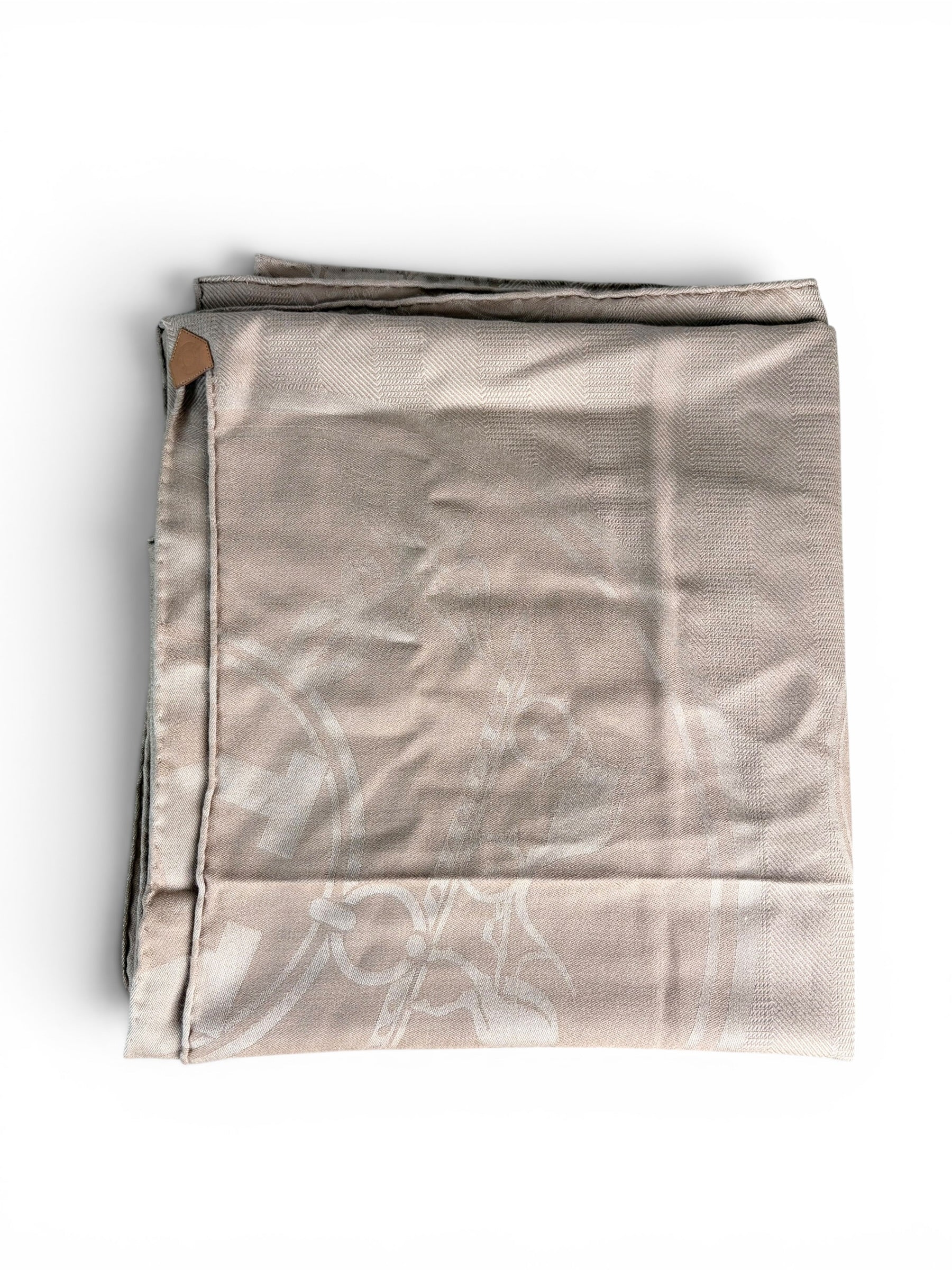 Hermes Cashmere Silk New Libris Stole