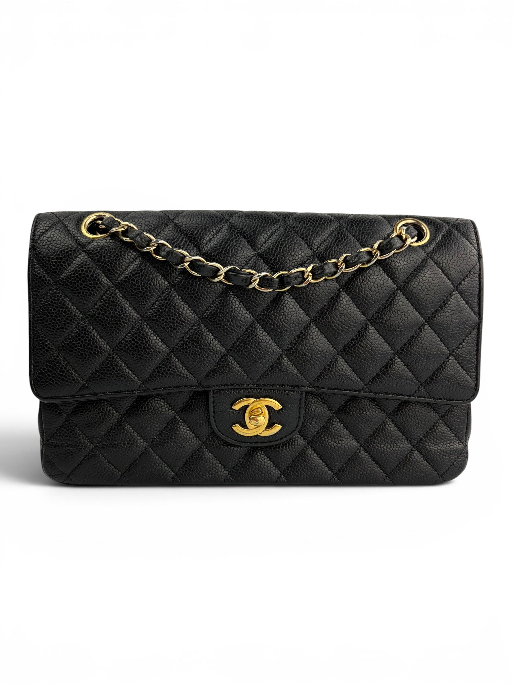 Chanel Black Caviar Medium Classic Flap