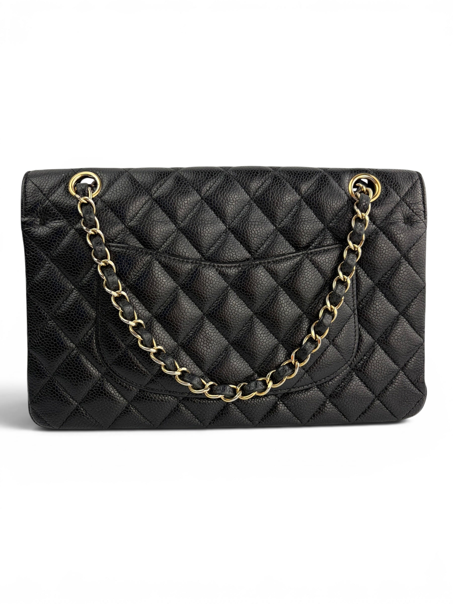 Chanel Black Caviar Medium Classic Flap