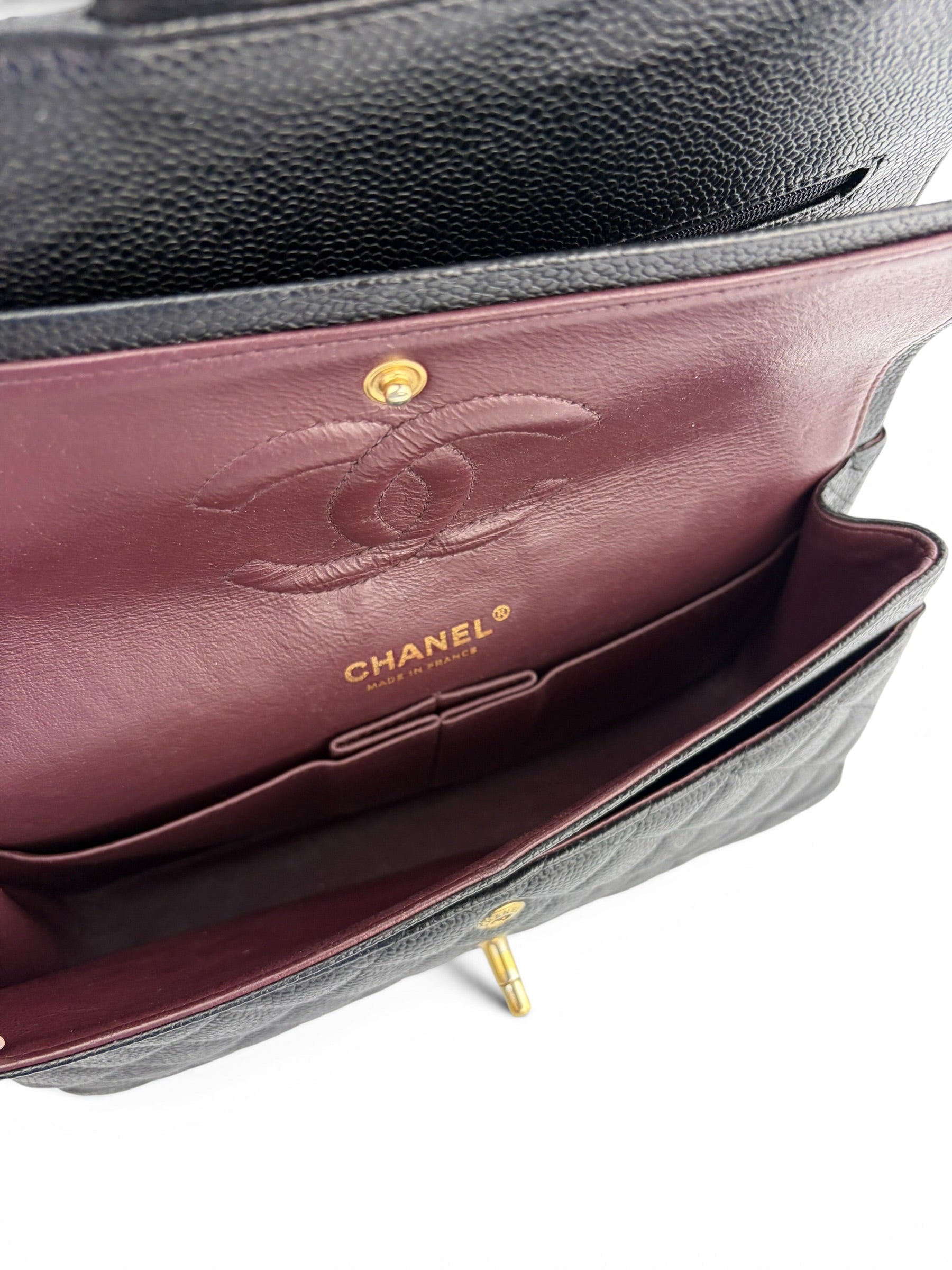 Chanel Black Caviar Medium Classic Flap