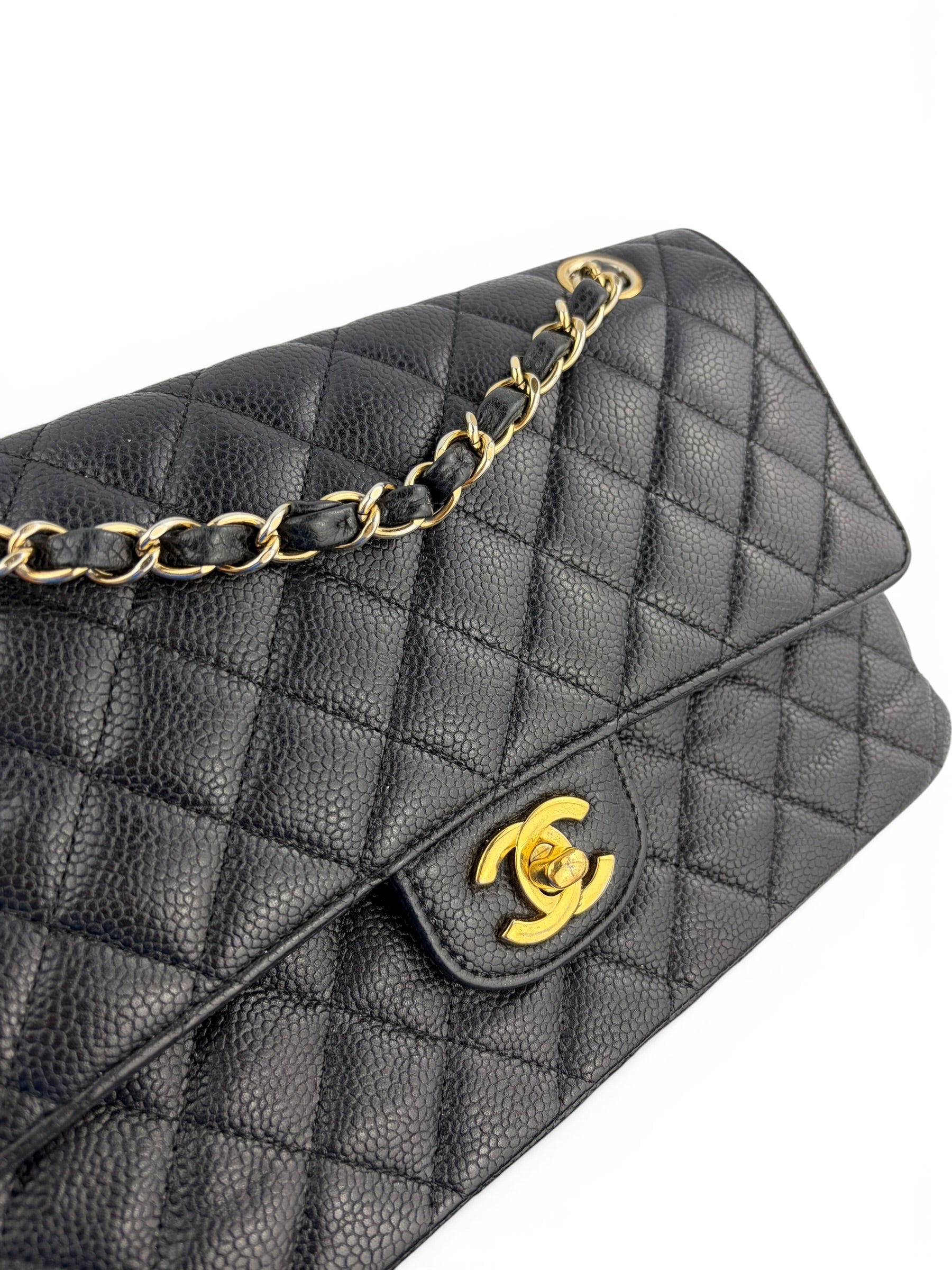 Chanel Black Caviar Medium Classic Flap