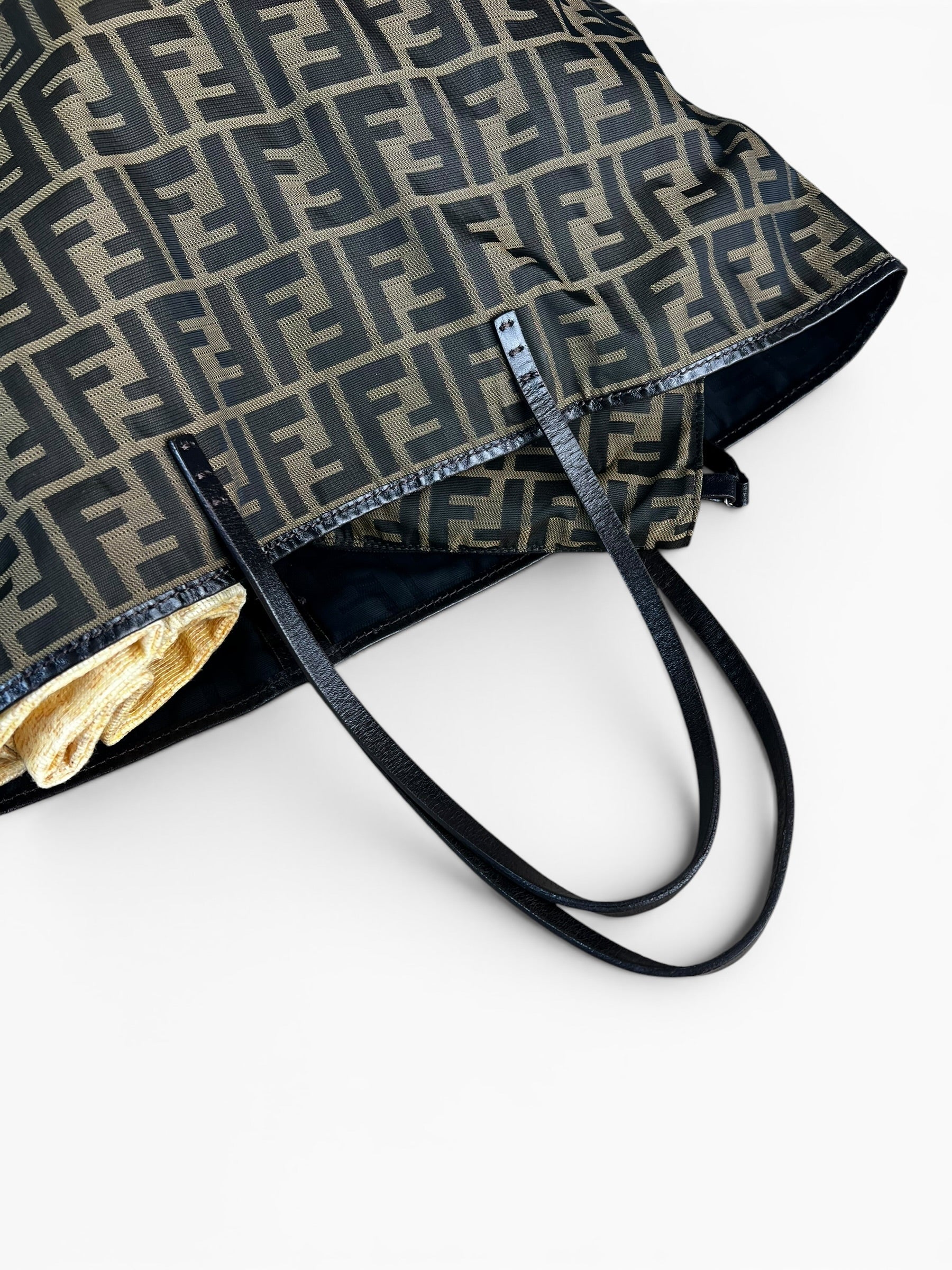 Fendi Zucca Canvas Medium Roll Tote
