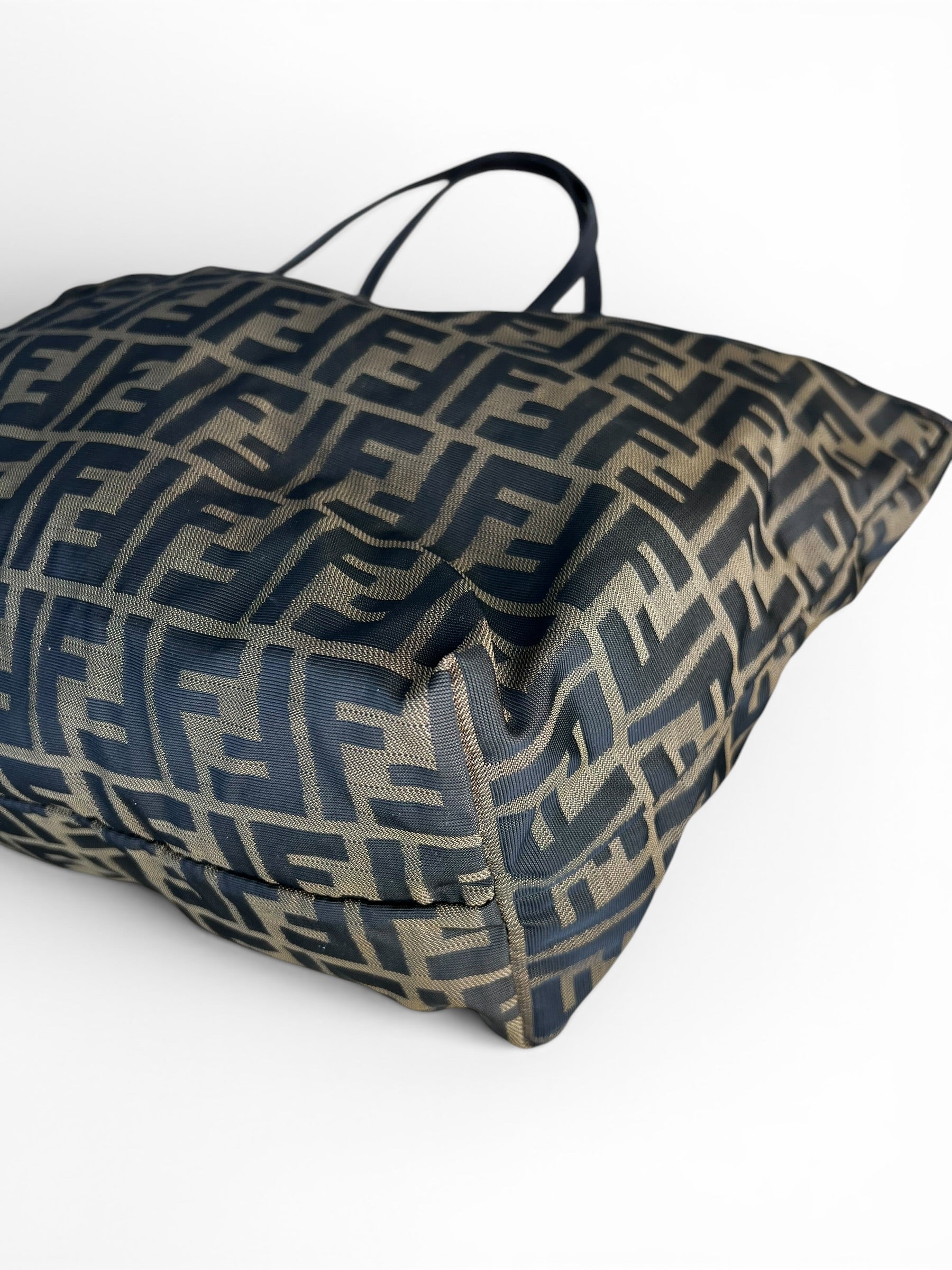 Fendi Zucca Canvas Medium Roll Tote