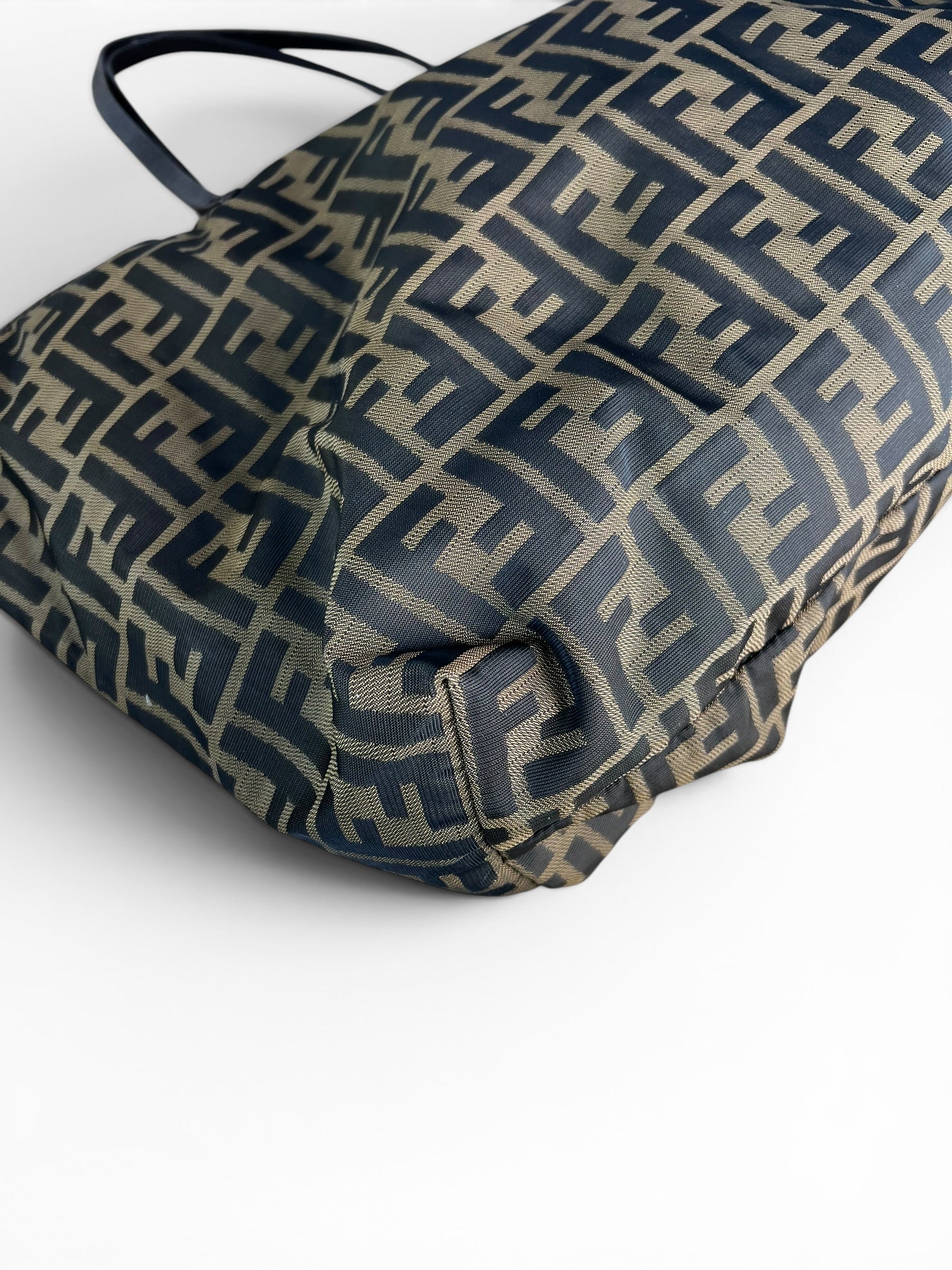 Fendi Zucca Canvas Medium Roll Tote