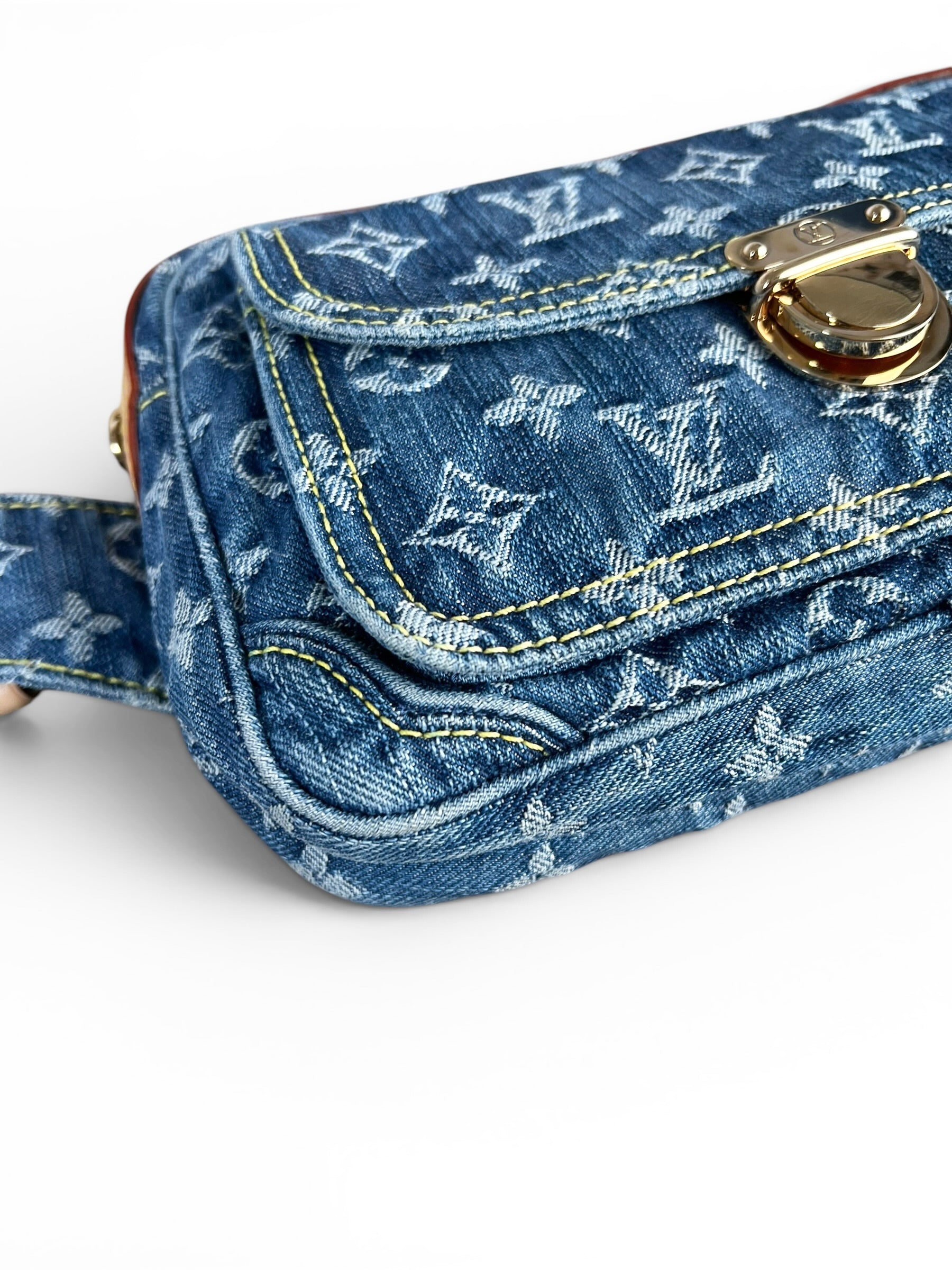 Louis Vuitton Blue Monogram Denim Belt Bag