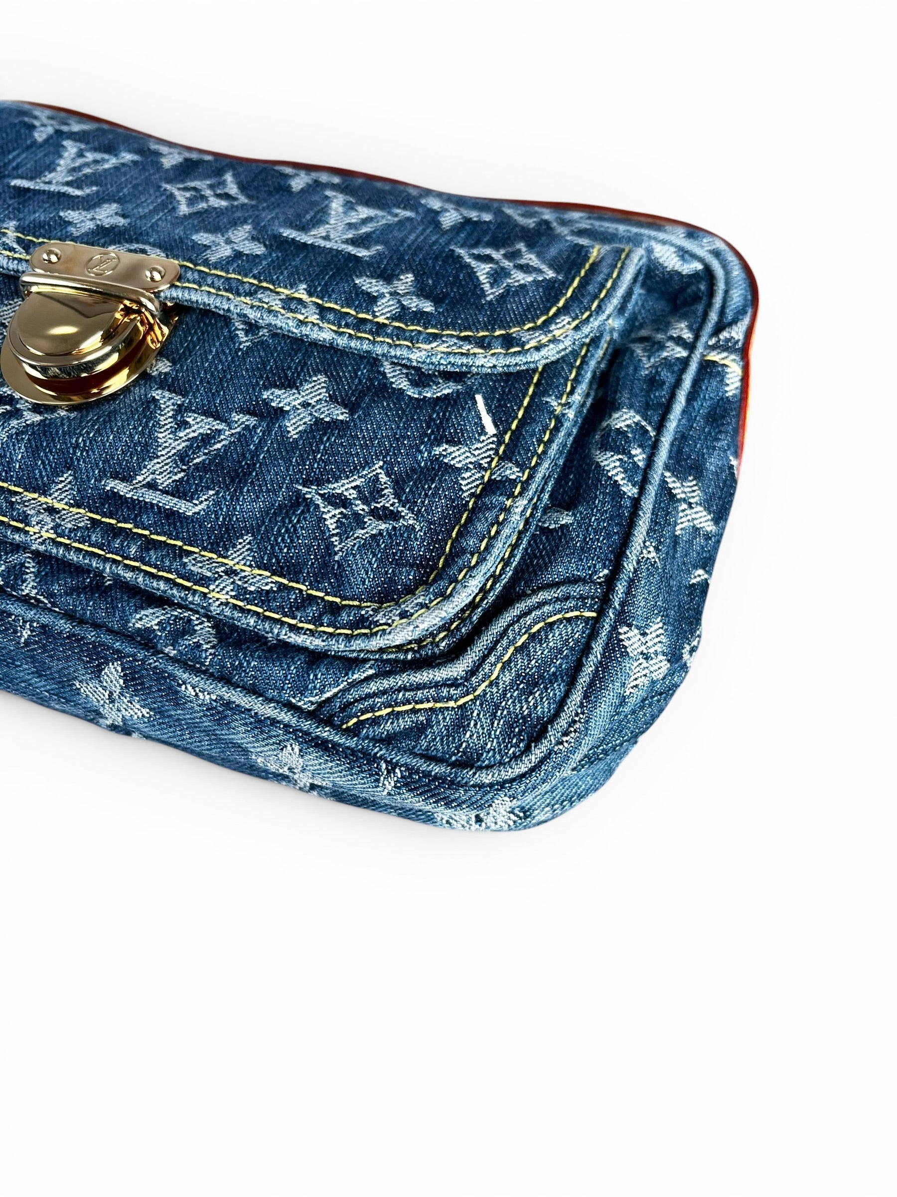 Louis Vuitton Blue Monogram Denim Belt Bag