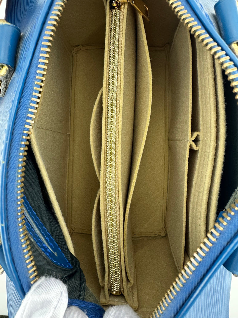 Louis Vuitton Blue Epi Speedy 25