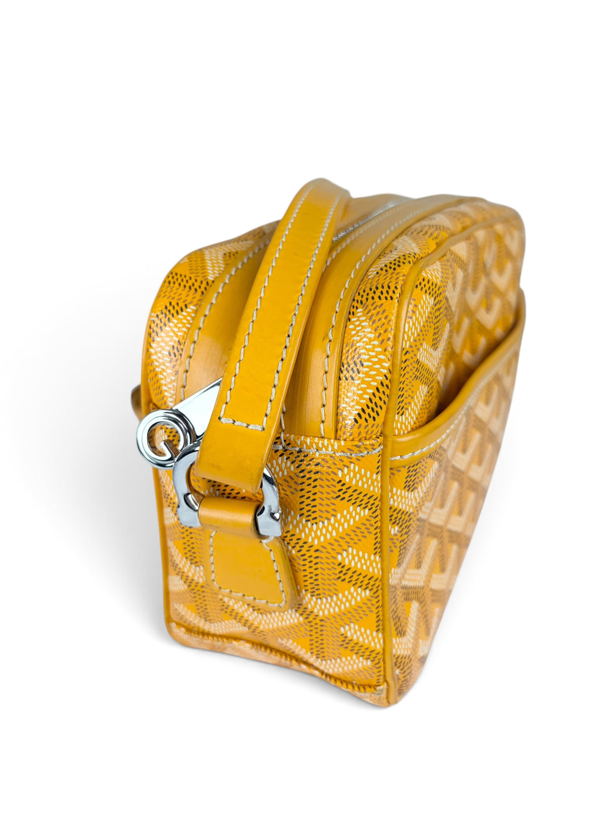 Goyard Yellow Goyardine Sac Cap Vert PM