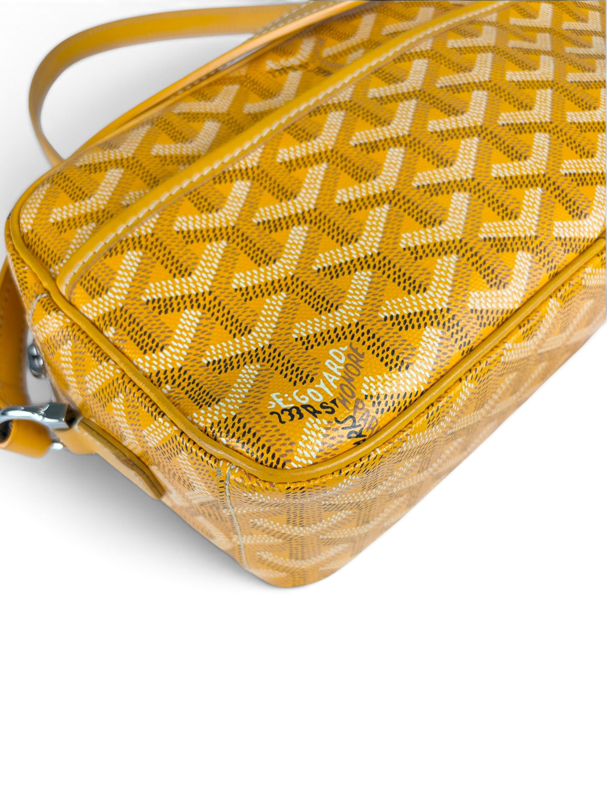 Goyard Yellow Goyardine Sac Cap Vert PM
