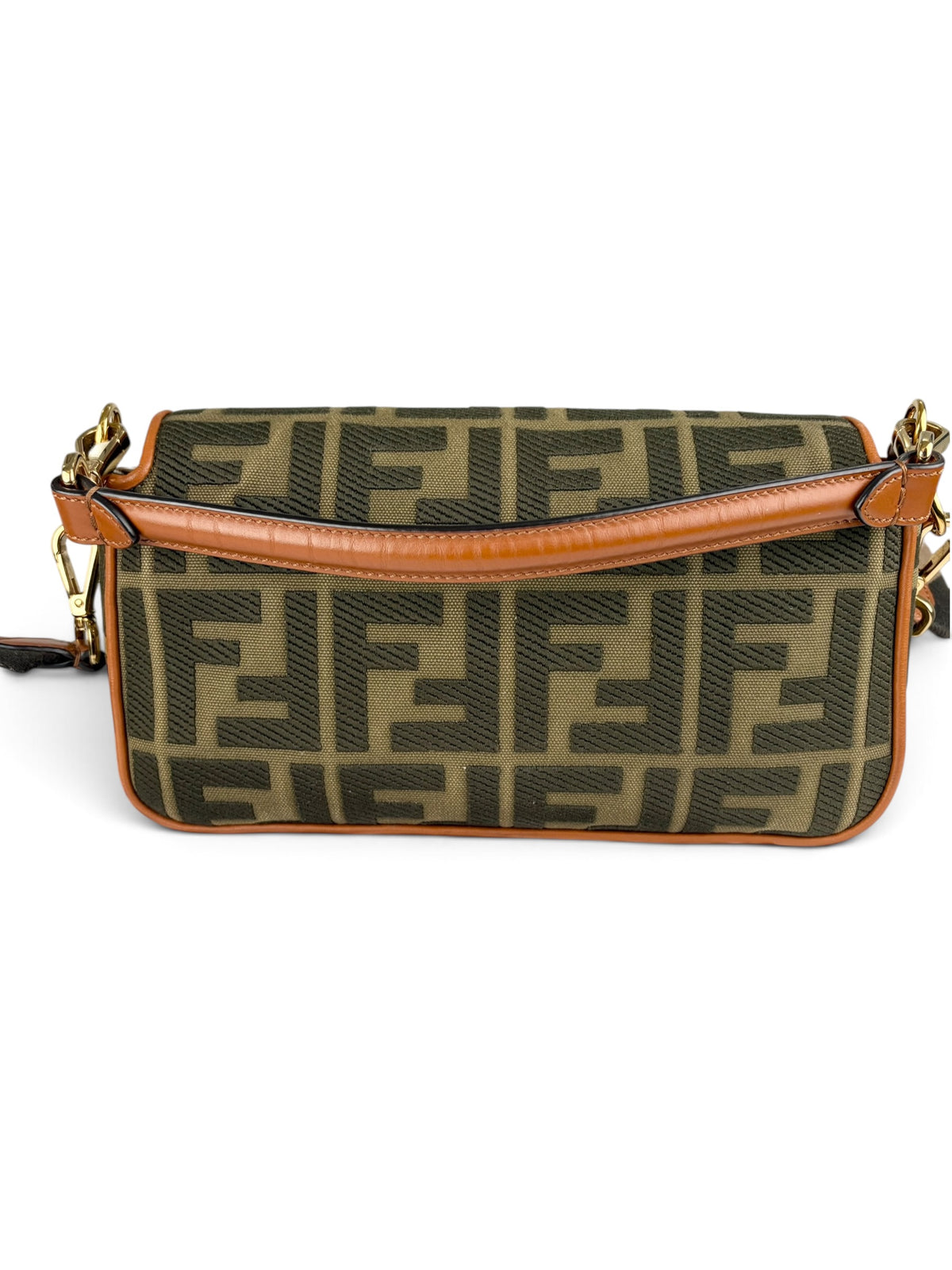 Fendi Monogram Canvas Medium Baguette