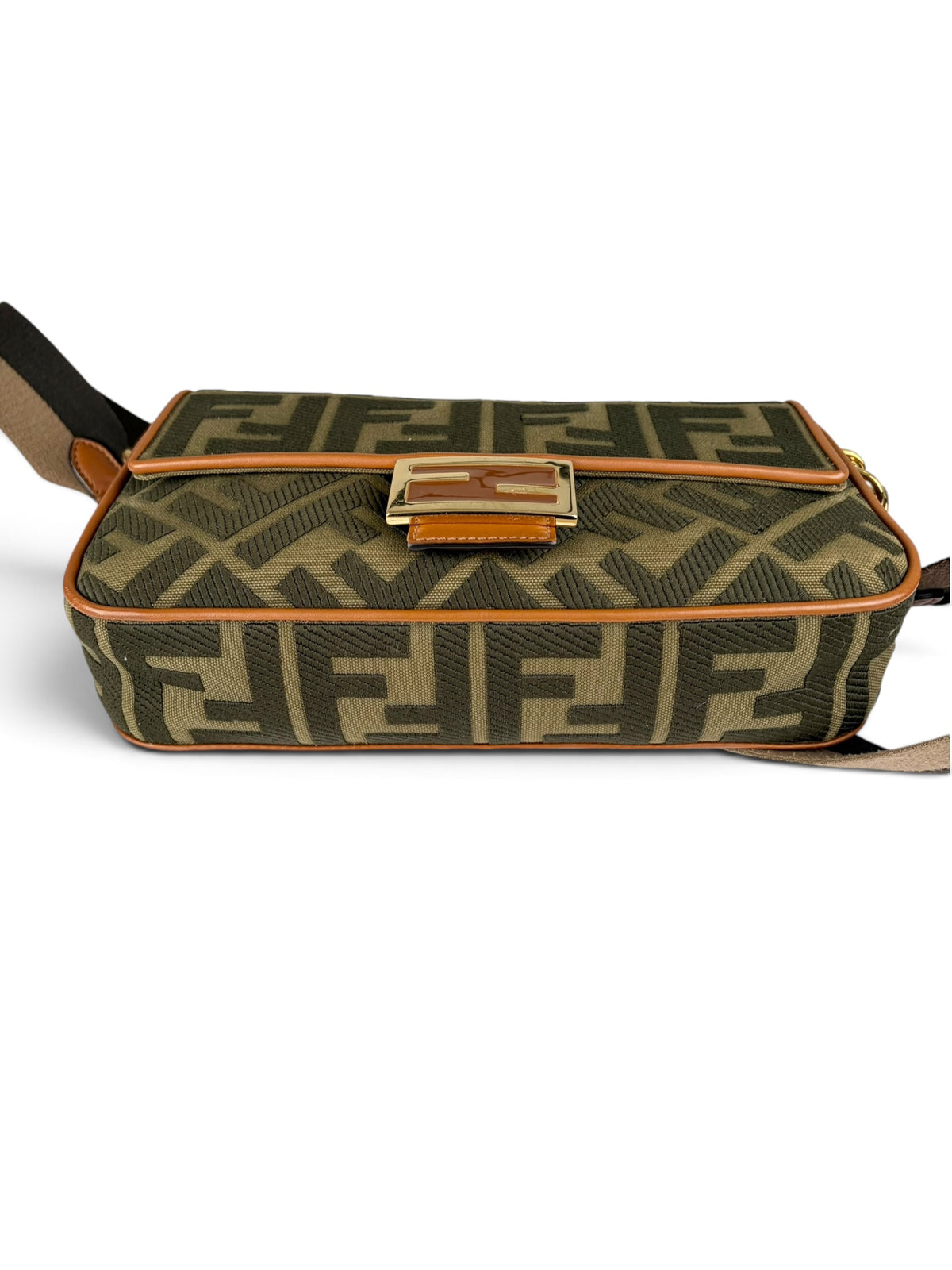 Fendi Monogram Canvas Medium Baguette
