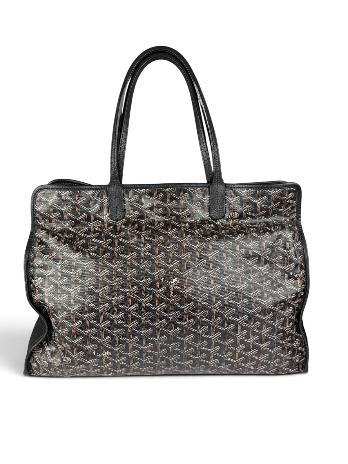 Goyard Black Goyardine Canvas Sac Hardy Pet Carrier PM