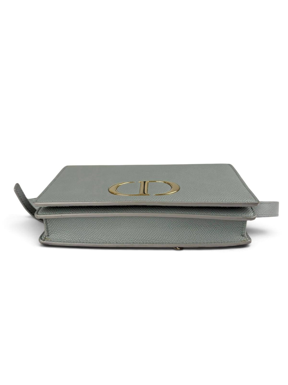 Dior Blue Grained Leather 30 Montaigne 2-in-1 Pouch