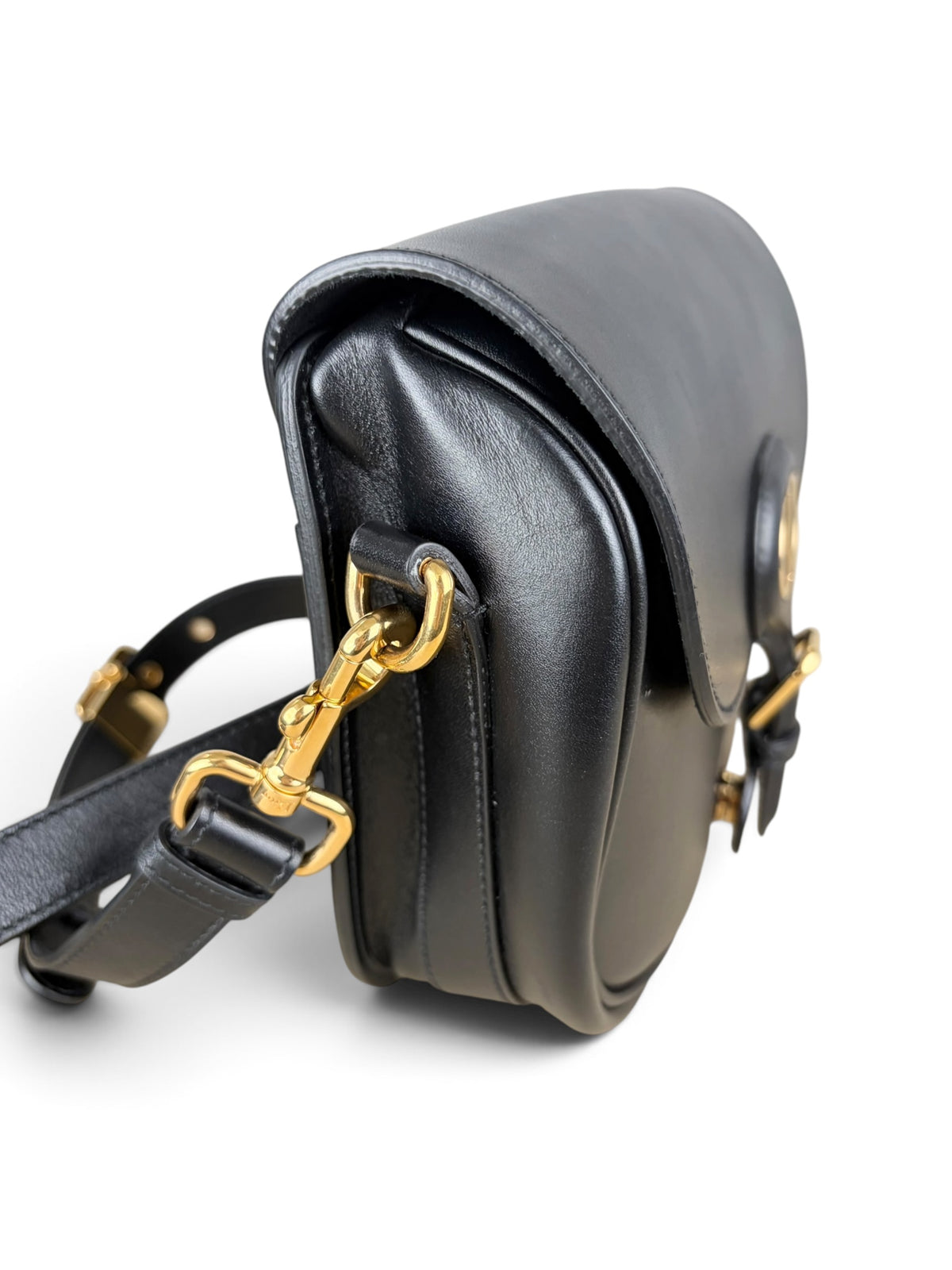Christian Dior Black Box Calfskin Medium Bobby Flap Bag