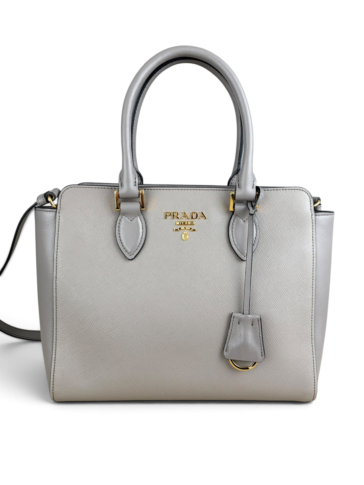 Prada Saffiano Soft Leather Small Top Handle Tote