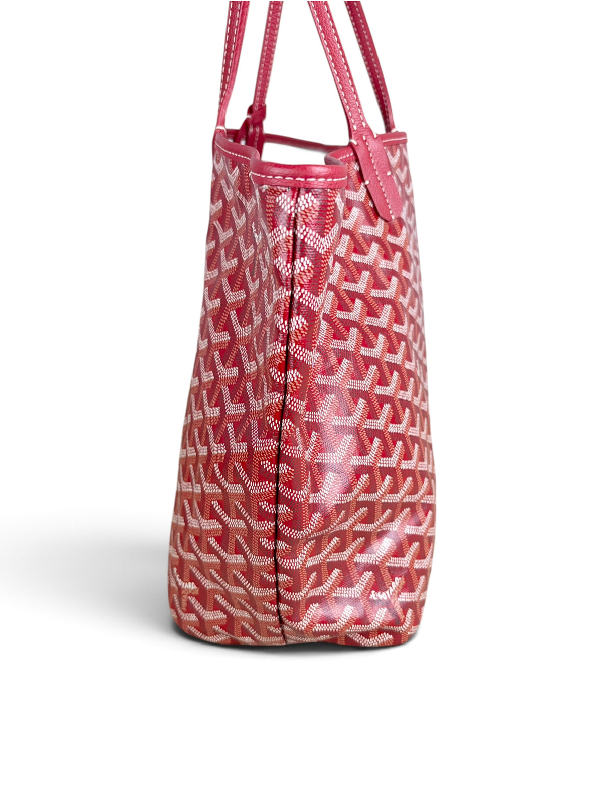 Goyard Red Goyardine Saint Louis Tote PM