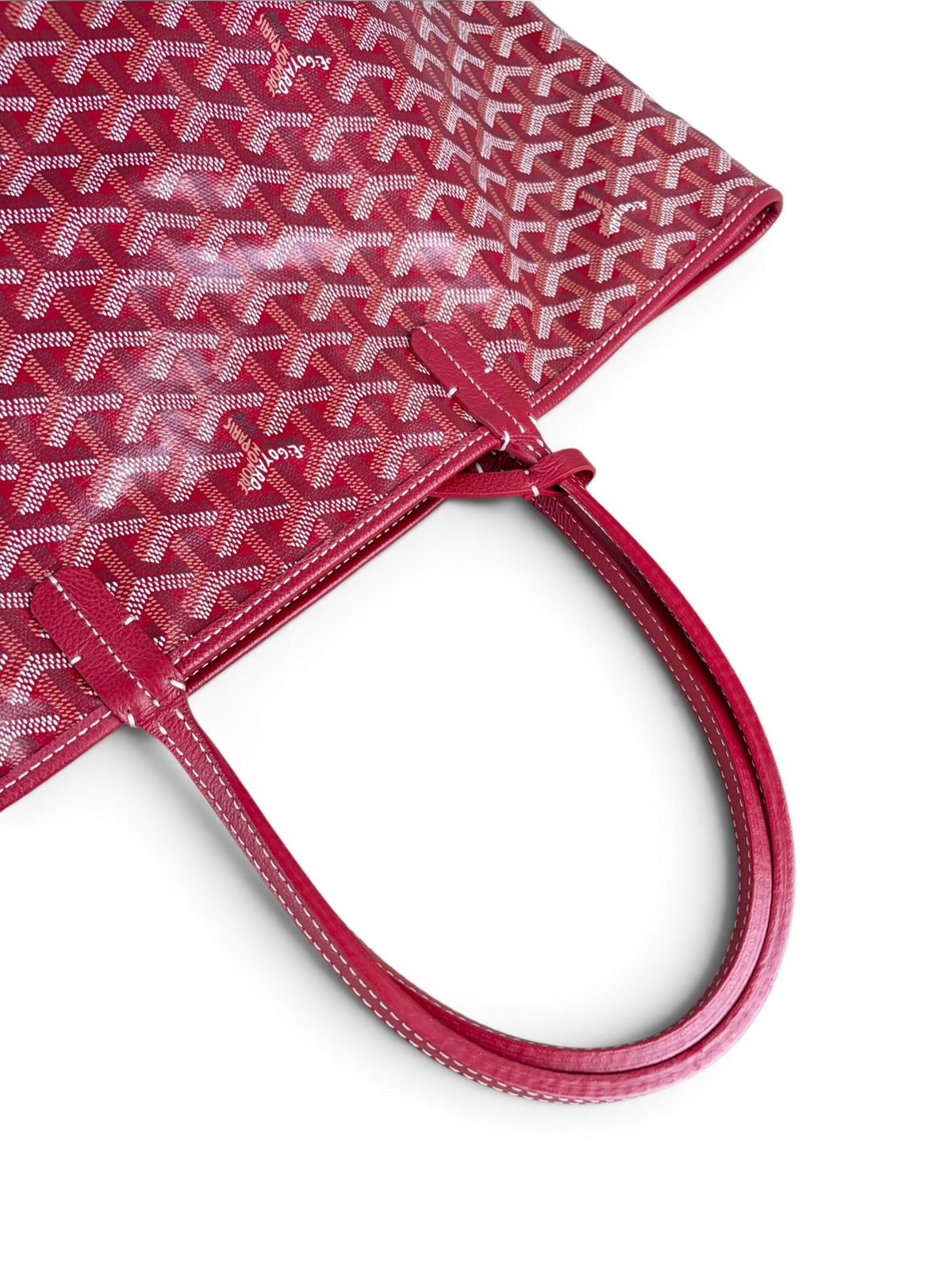 Goyard Red Goyardine Saint Louis Tote PM