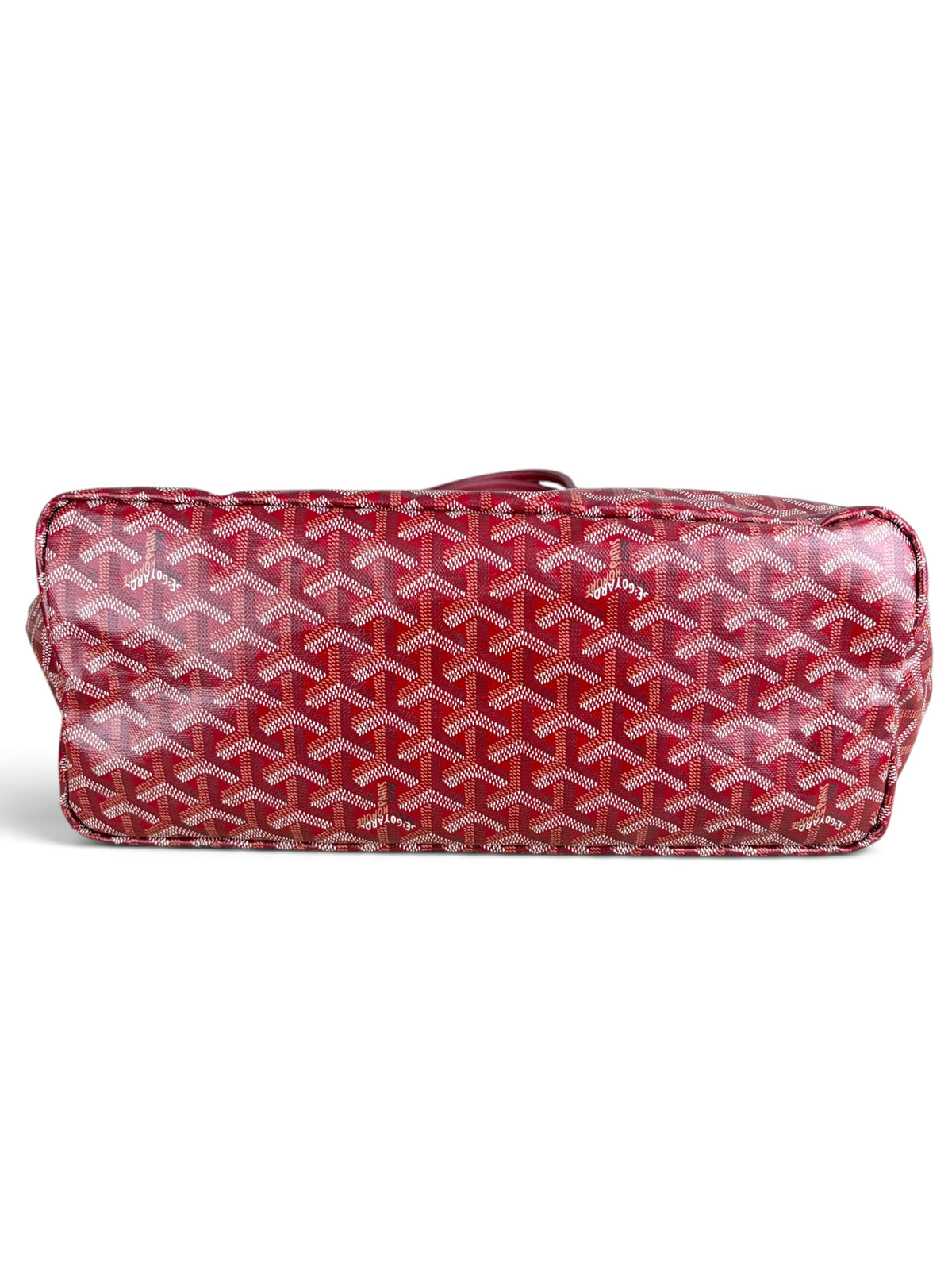 Goyard Red Goyardine Saint Louis Tote PM