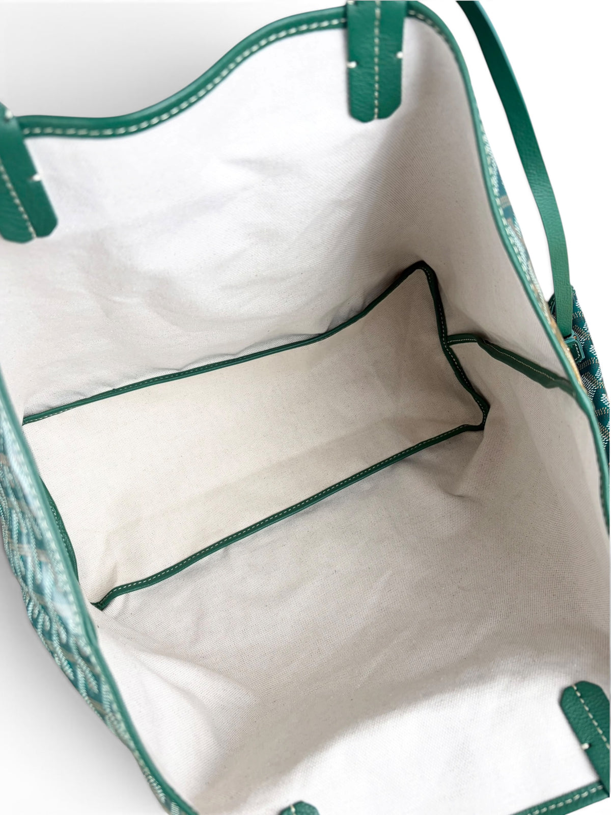 Goyard Green Goyardine Canvas Saint Louis Tote PM