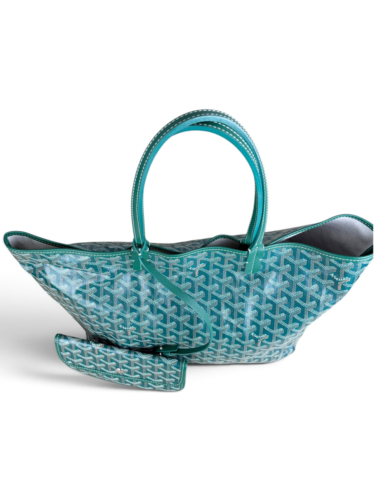 Goyard Green Goyardine Canvas Saint Louis Tote PM