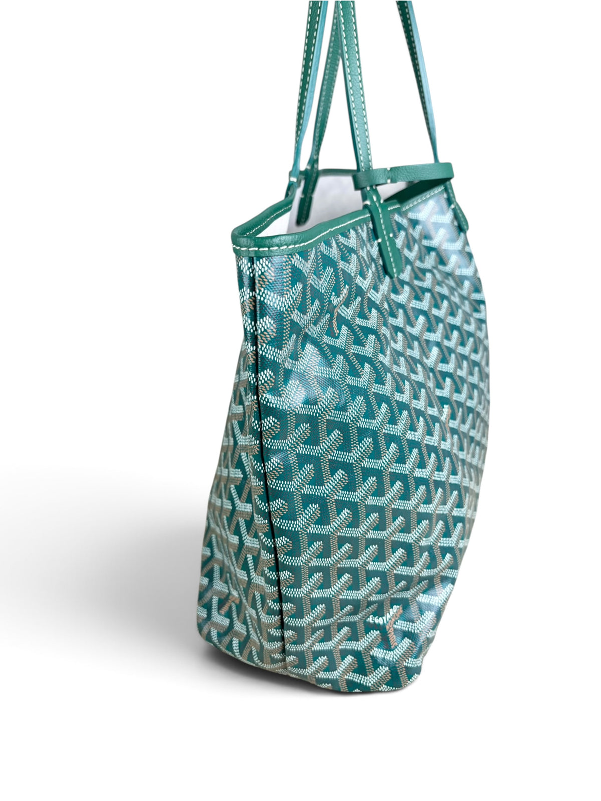 Goyard Green Goyardine Canvas Saint Louis Tote PM