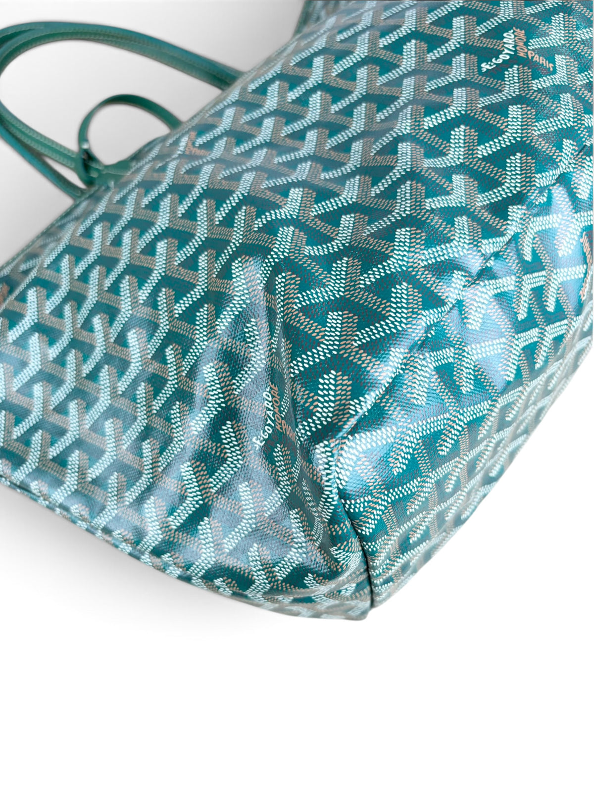 Goyard Green Goyardine Canvas Saint Louis Tote PM