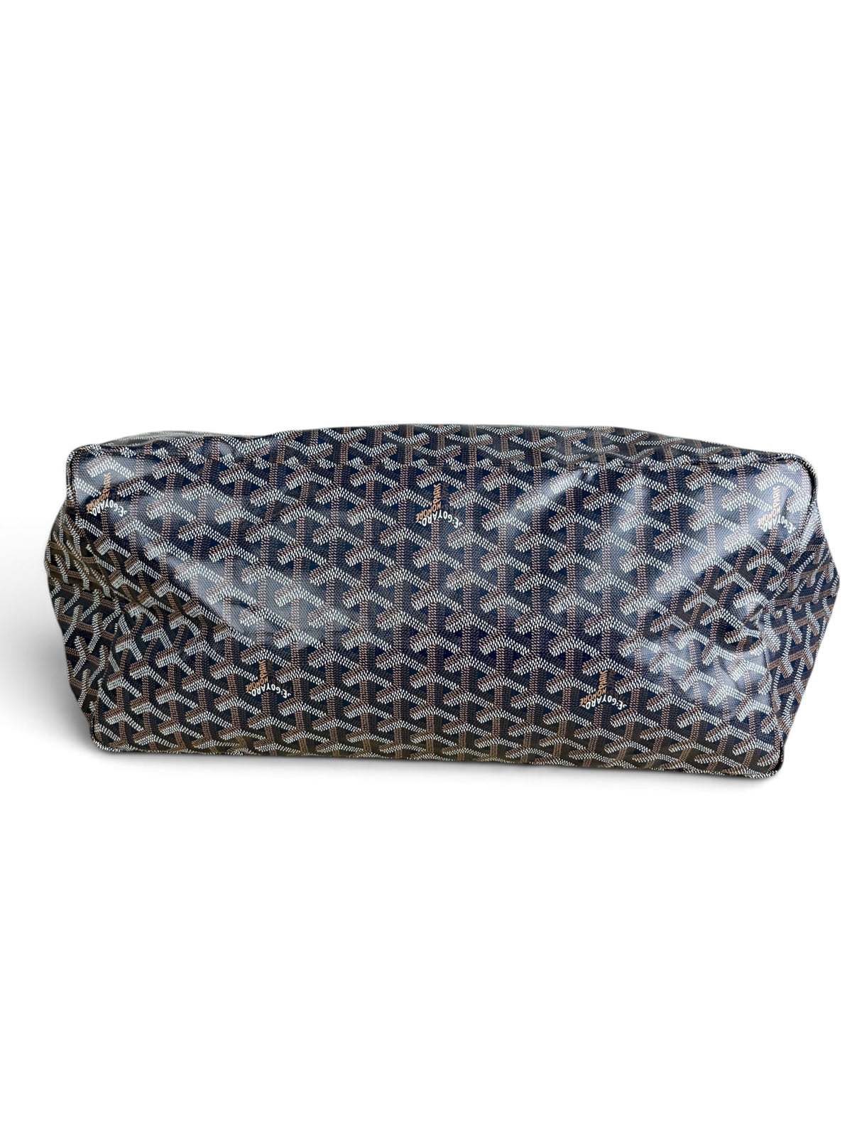 Goyard Navy Goyardine Canvas Saint Louis Tote GM