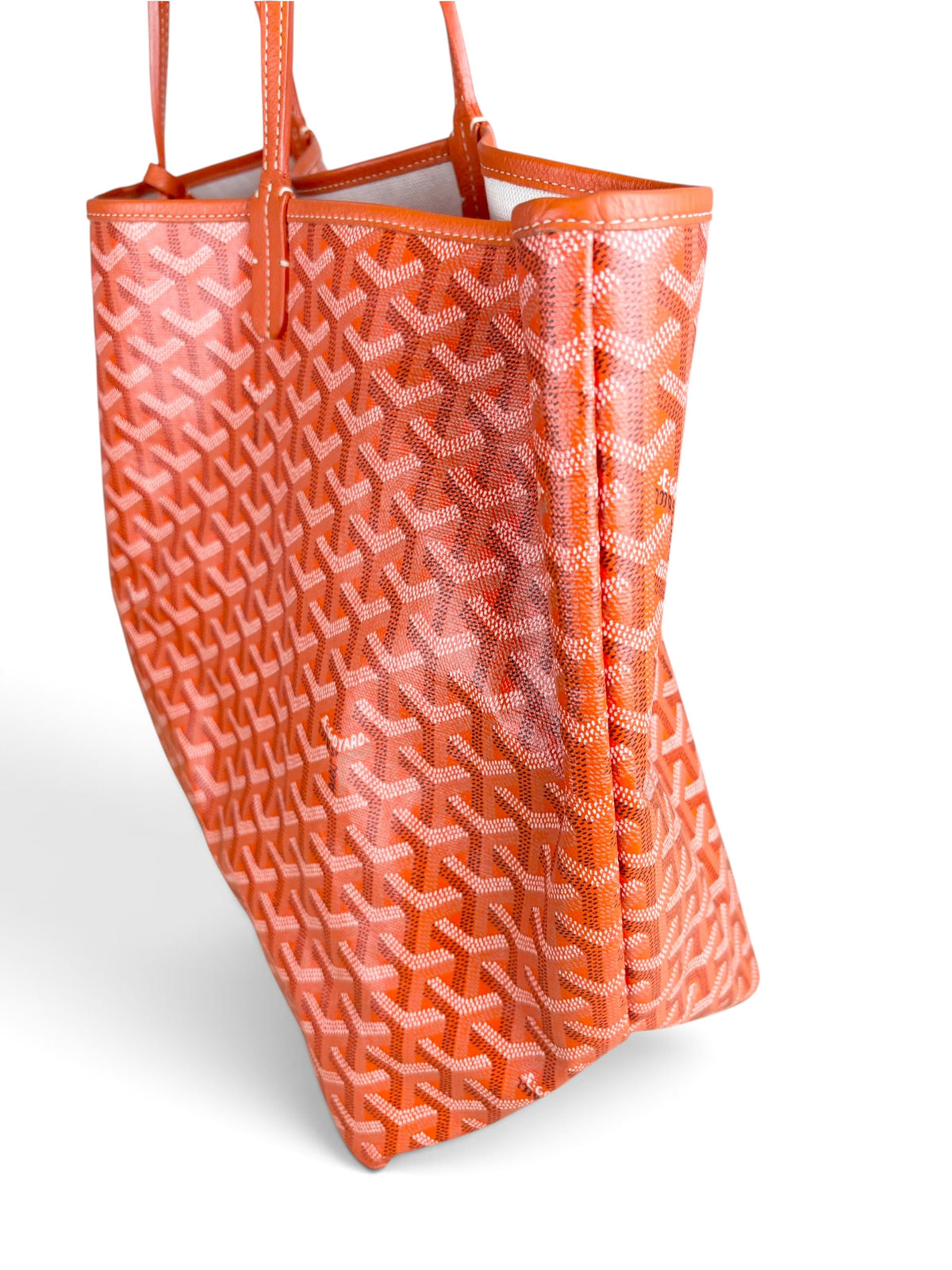 Goyard Orange Goyardine Saint Louis Tote GM