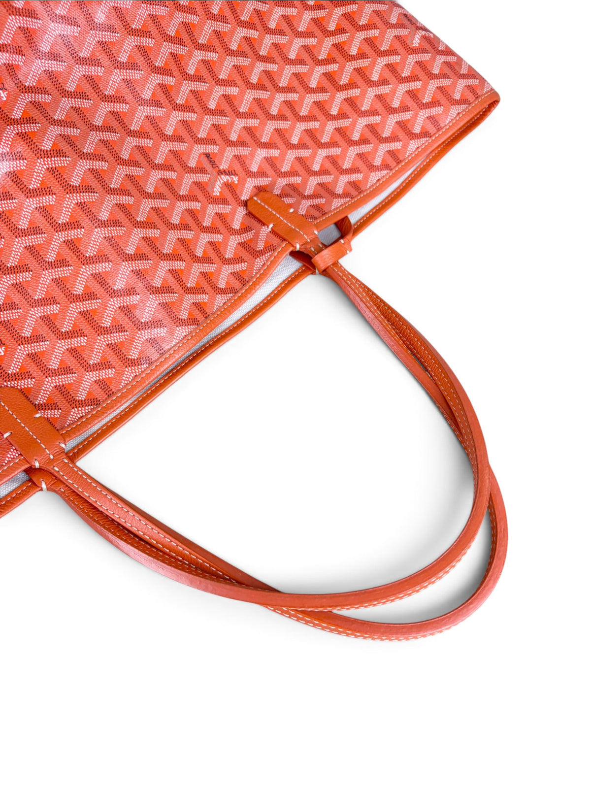 Goyard Orange Goyardine Saint Louis Tote GM