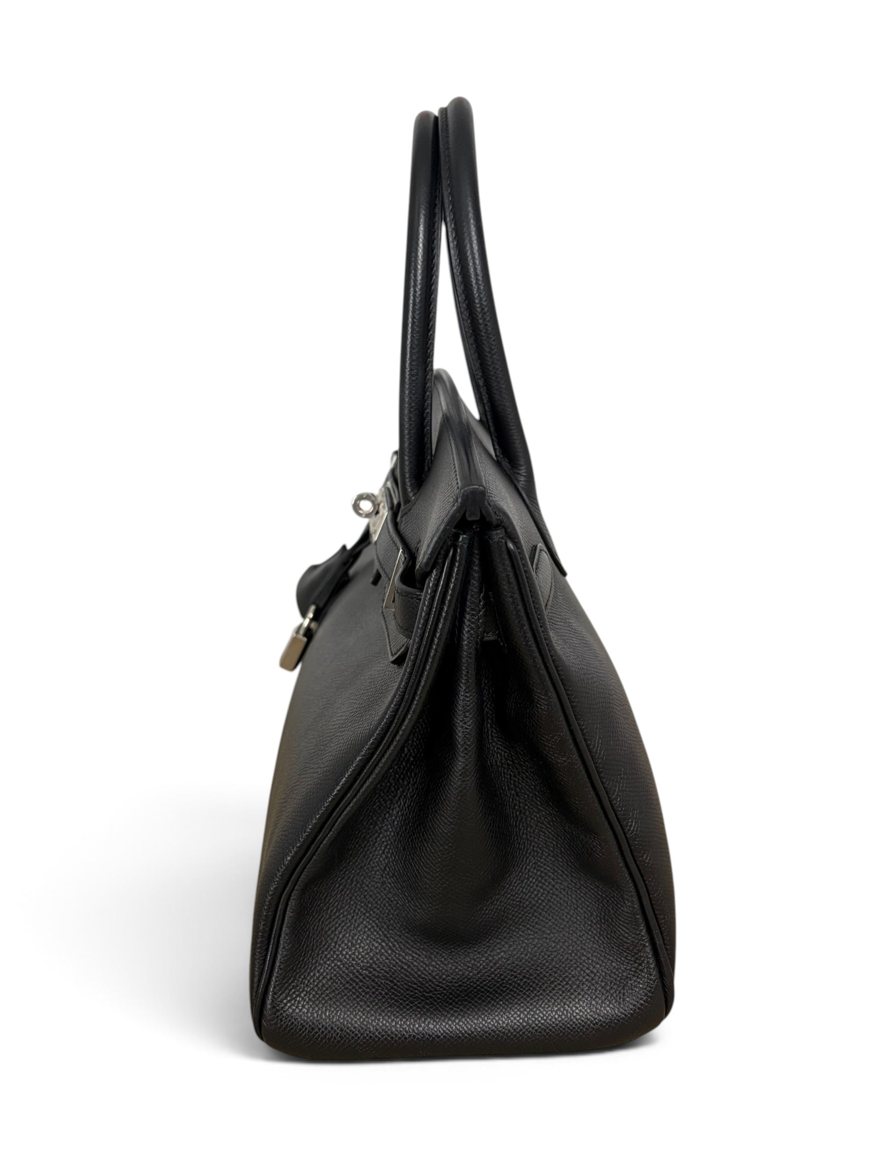 Hermes Black Epsom Birkin 30 PHW