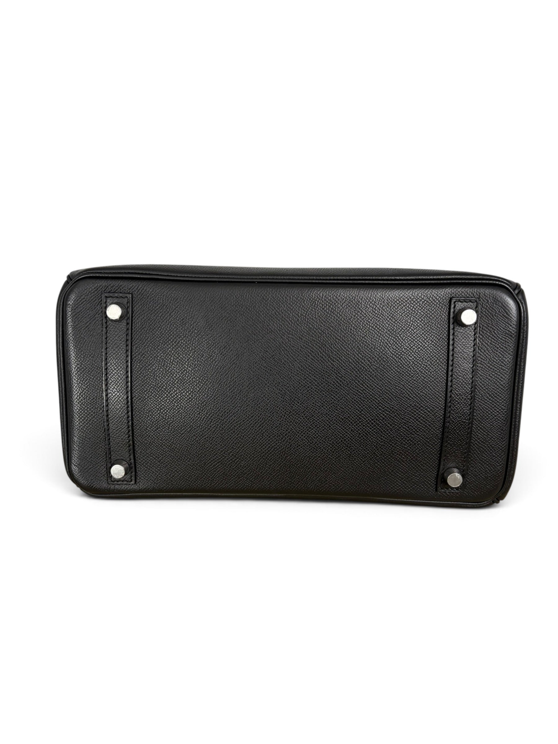 Hermes Black Epsom Birkin 30 PHW
