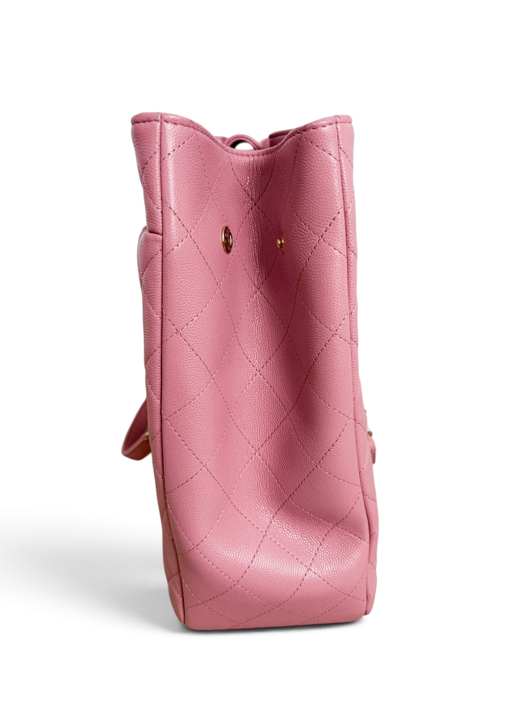 Chanel Pink Caviar Large Shopper Tote