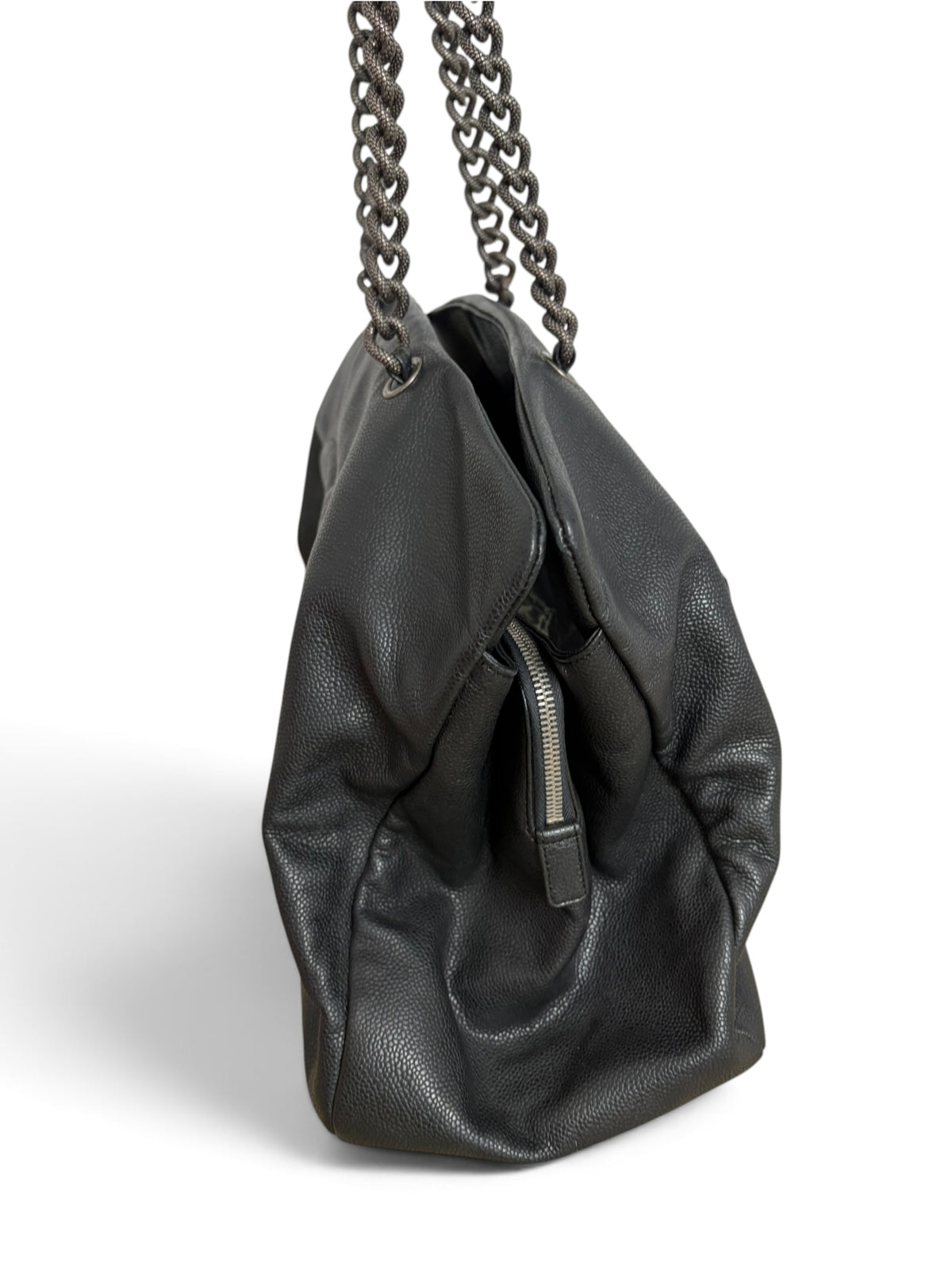 Chanel Dark Grey Caviar 31 Tote Large