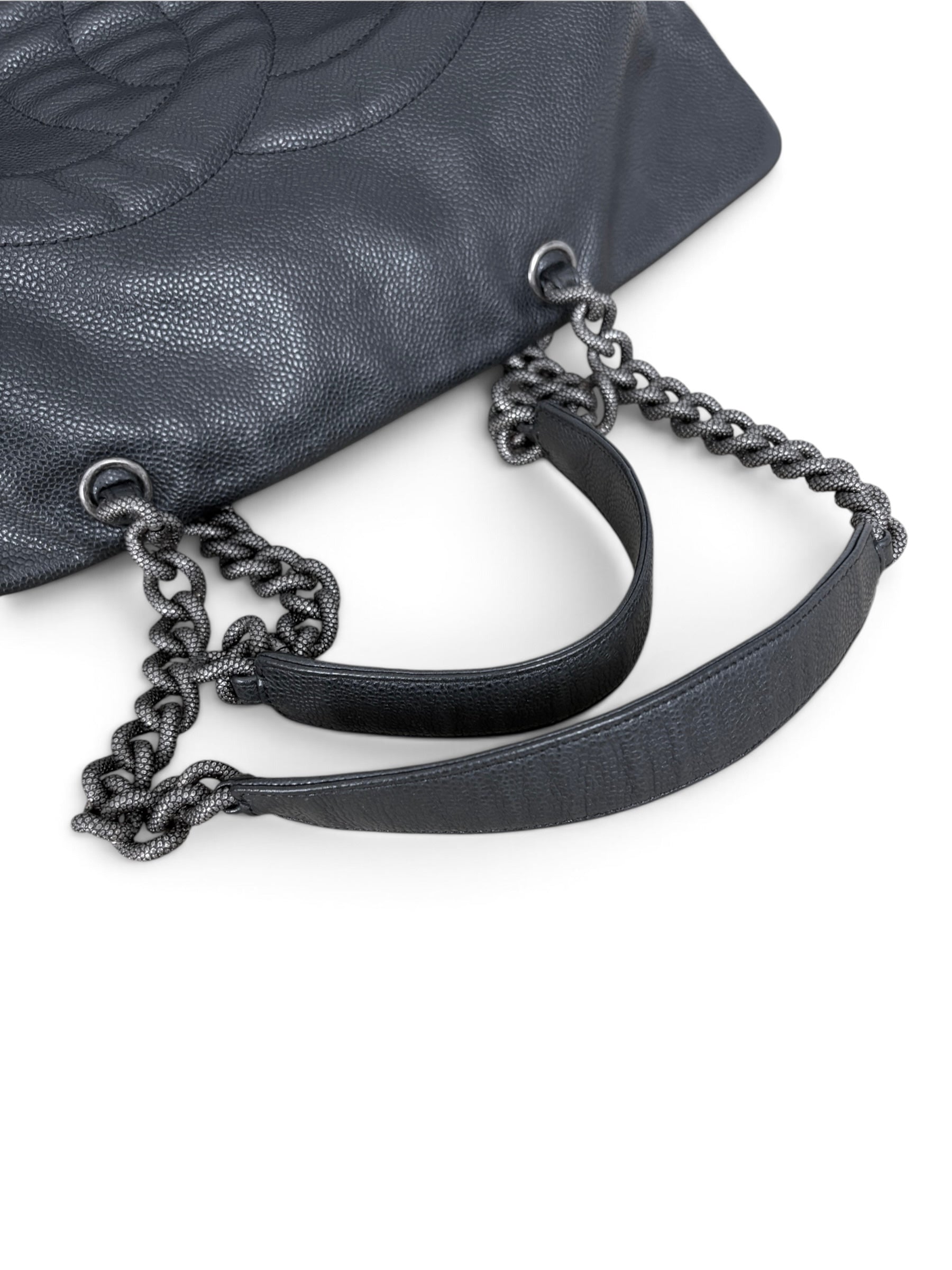 Chanel Dark Grey Caviar 31 Tote Large