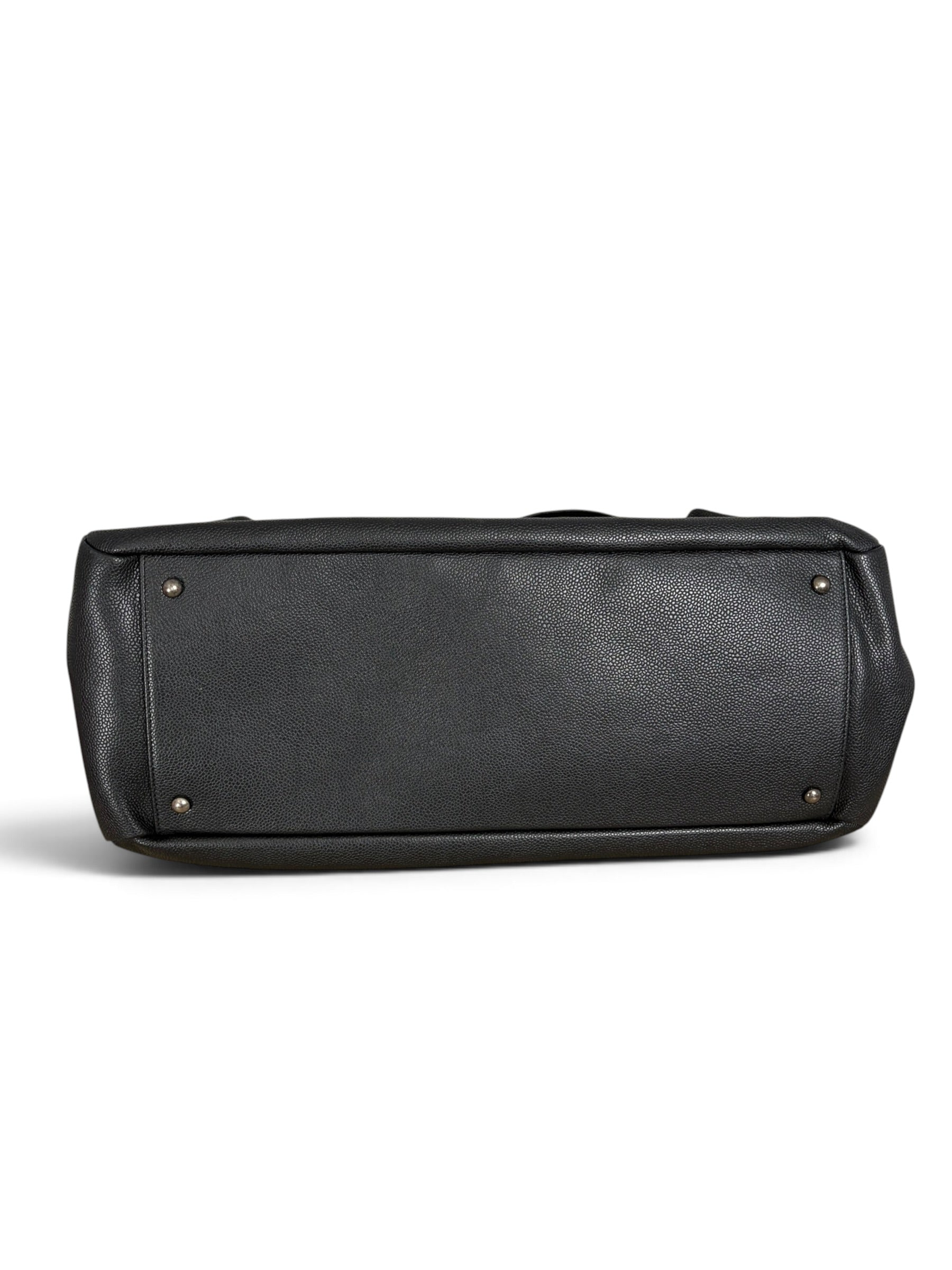 Chanel Dark Grey Caviar 31 Tote Large