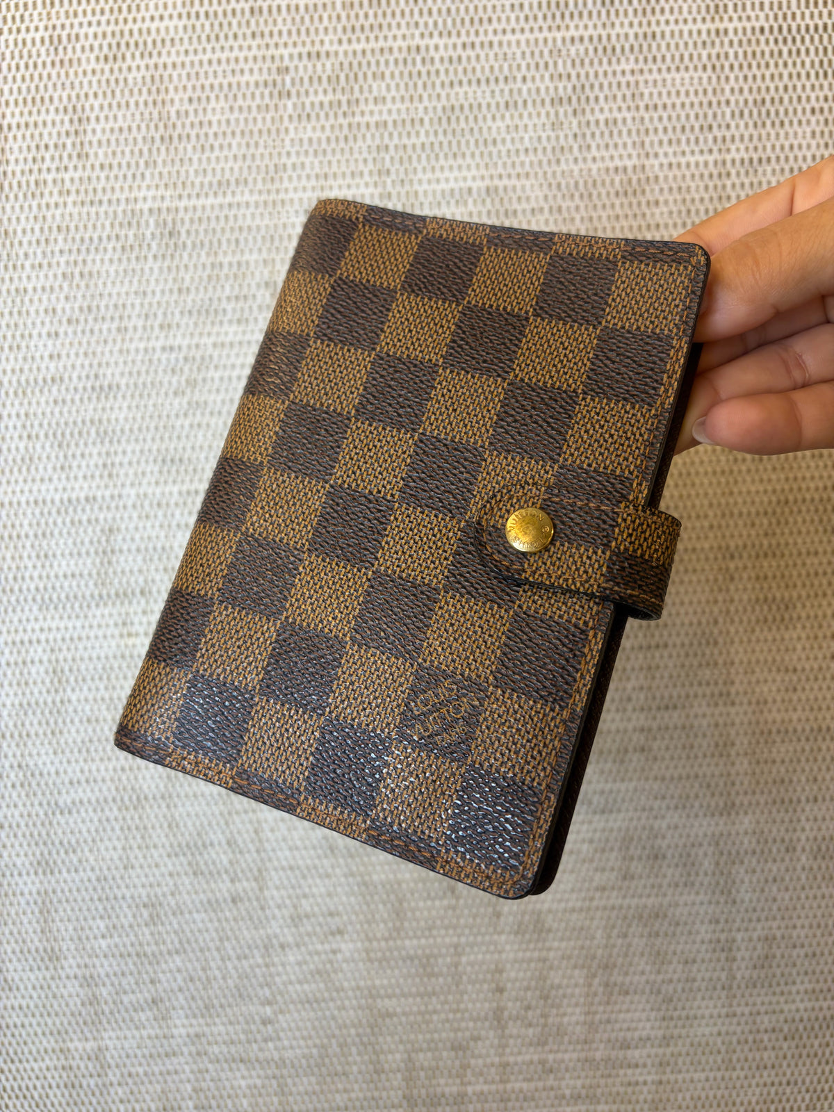 Louis Vuitton Vintage Damier Ebene Agenda PM