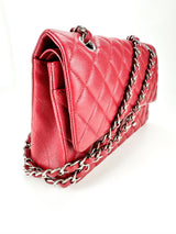 Chanel Red Caviar Leather Classic Double Flap